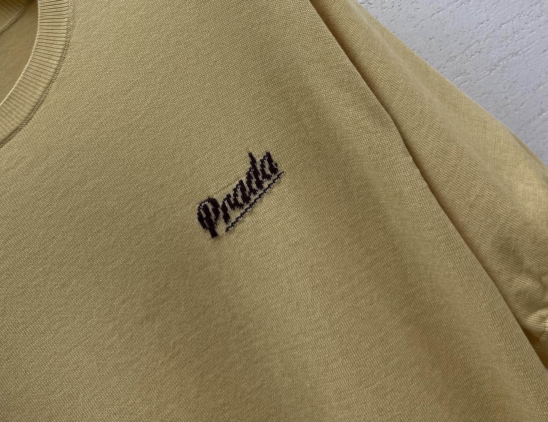 Prada 26s Light Yellow Silk Nylon 398040