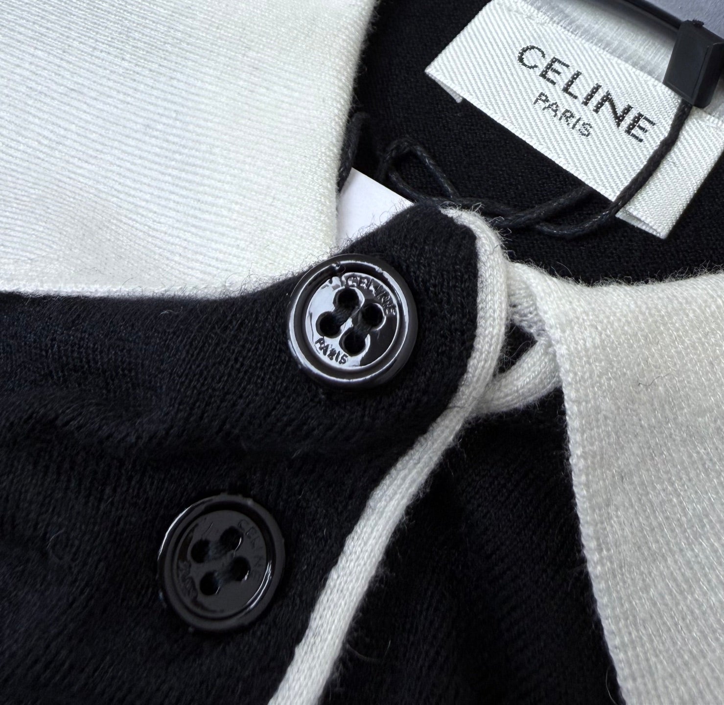 Celine 26s Polo Sweater Cashmere Silk 398026
