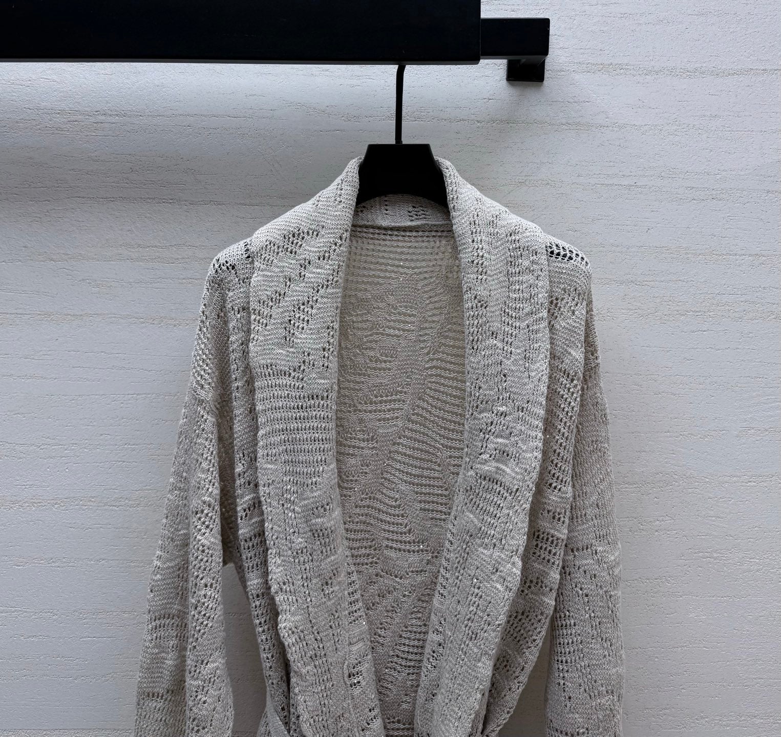 BC 26s Cardigan Light Taupe Cotton Linen 398019