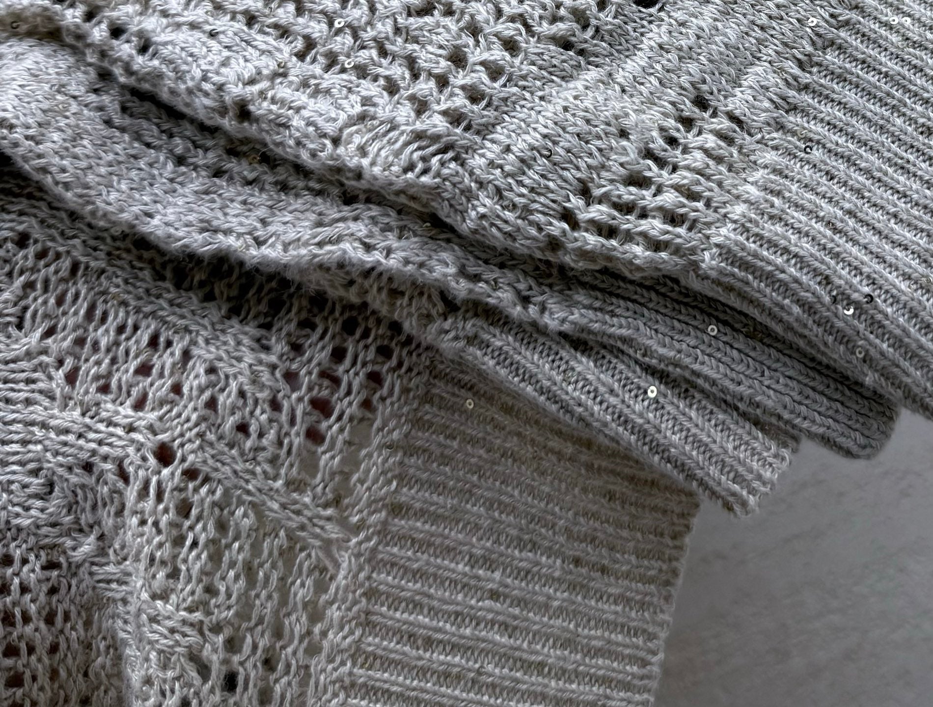 BC 26s Cardigan Light Taupe Cotton Linen 398019