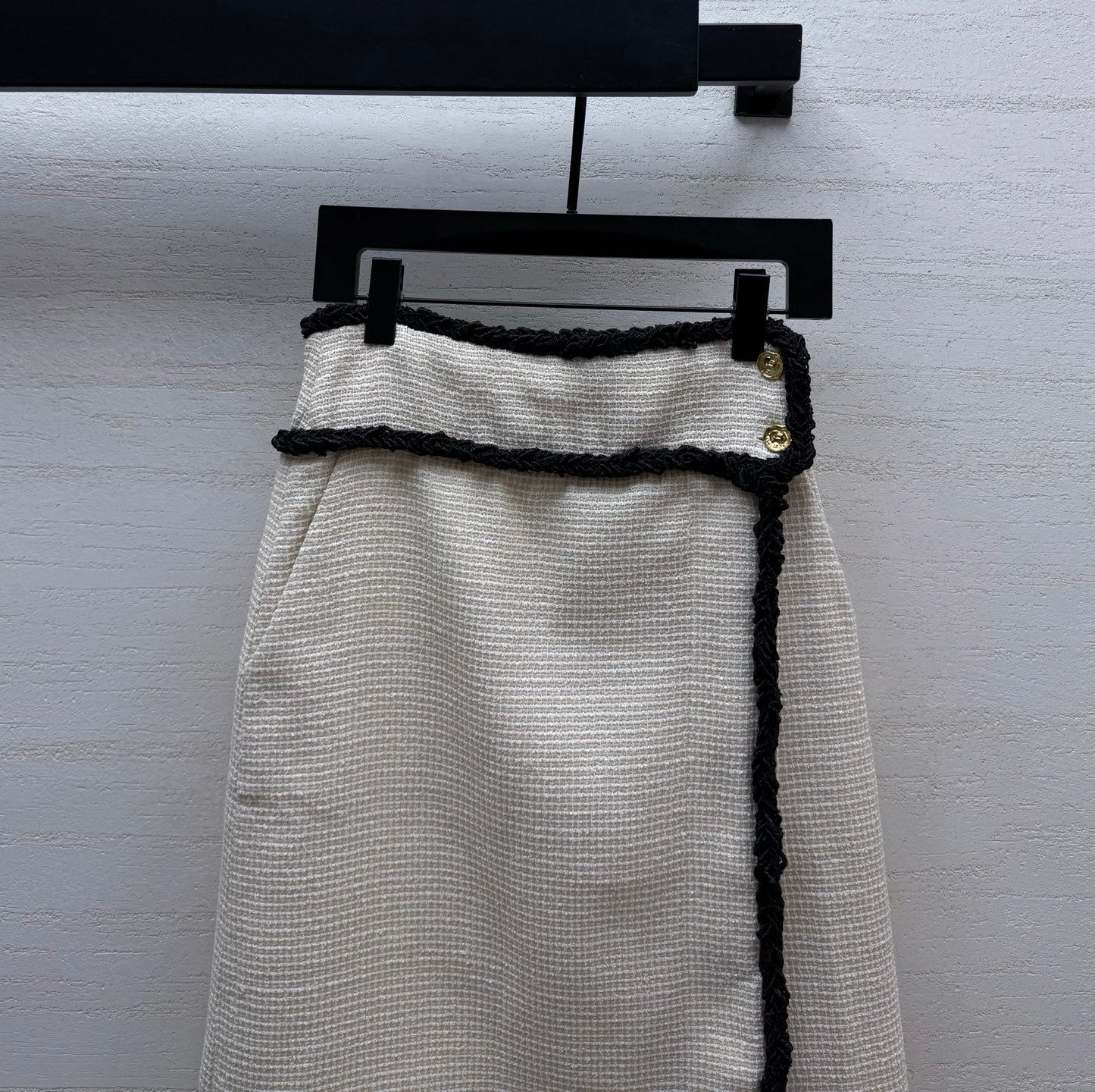 CC Skirt White & Black Tweed 398065
