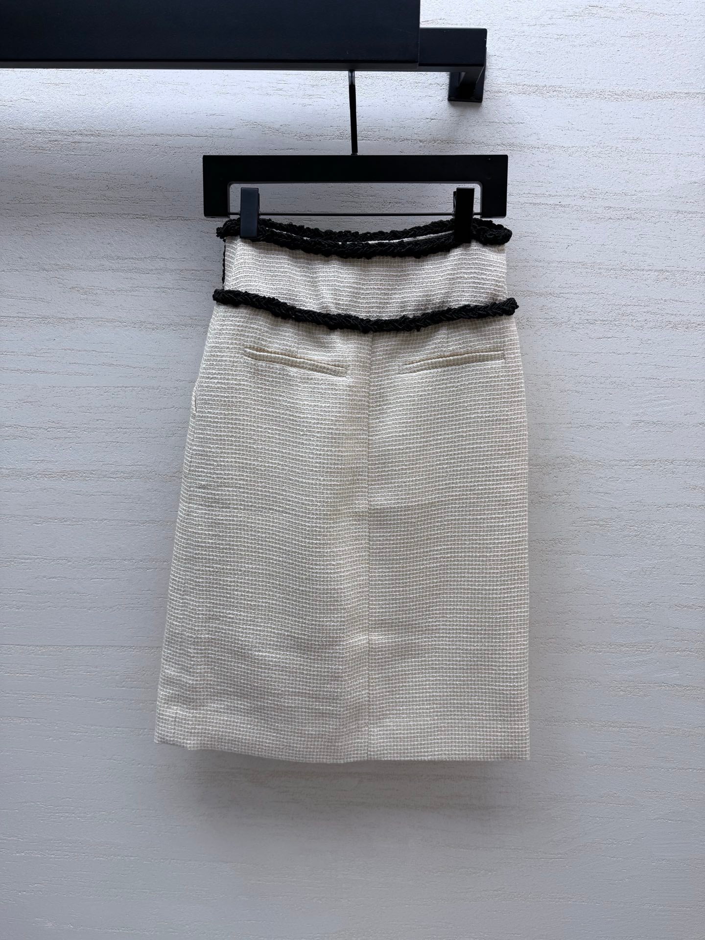 CC Skirt White & Black Tweed 398065