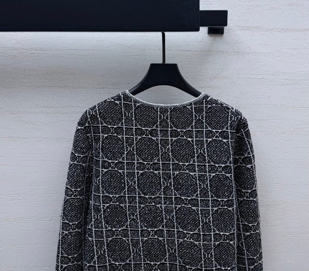 Dior 26s Knit Cardigan Black Viscose Cotton 432924