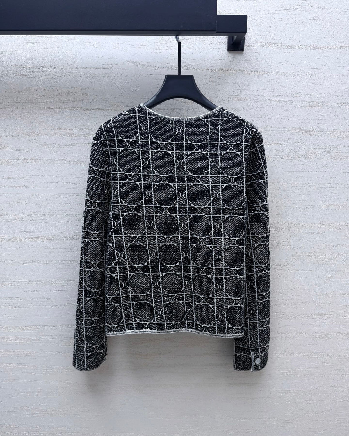 Dior 26s Knit Cardigan Black Viscose Cotton 432924