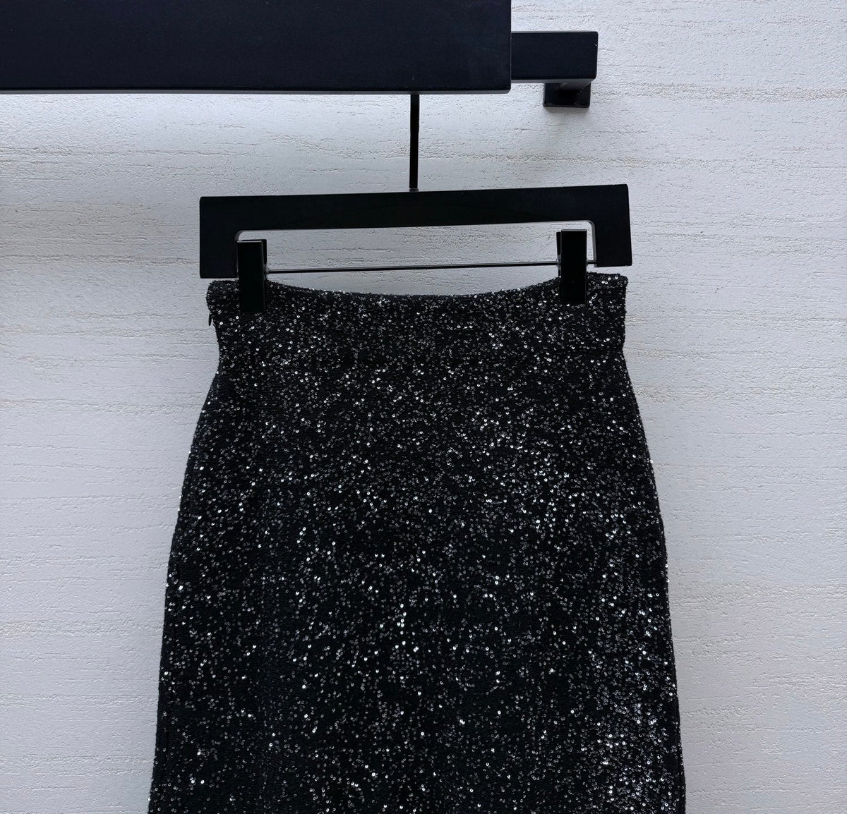 Dior 26s Tweed Skirt Black Polyamide Viscose 432844