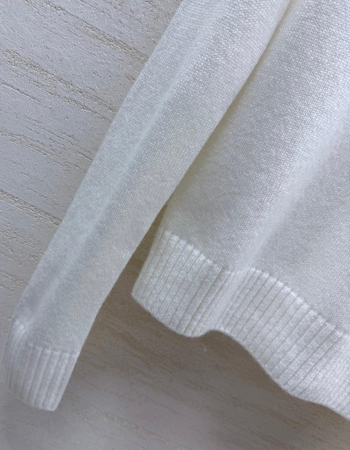 Dior 26s Knit Sweater White Wool Cashmere 433000