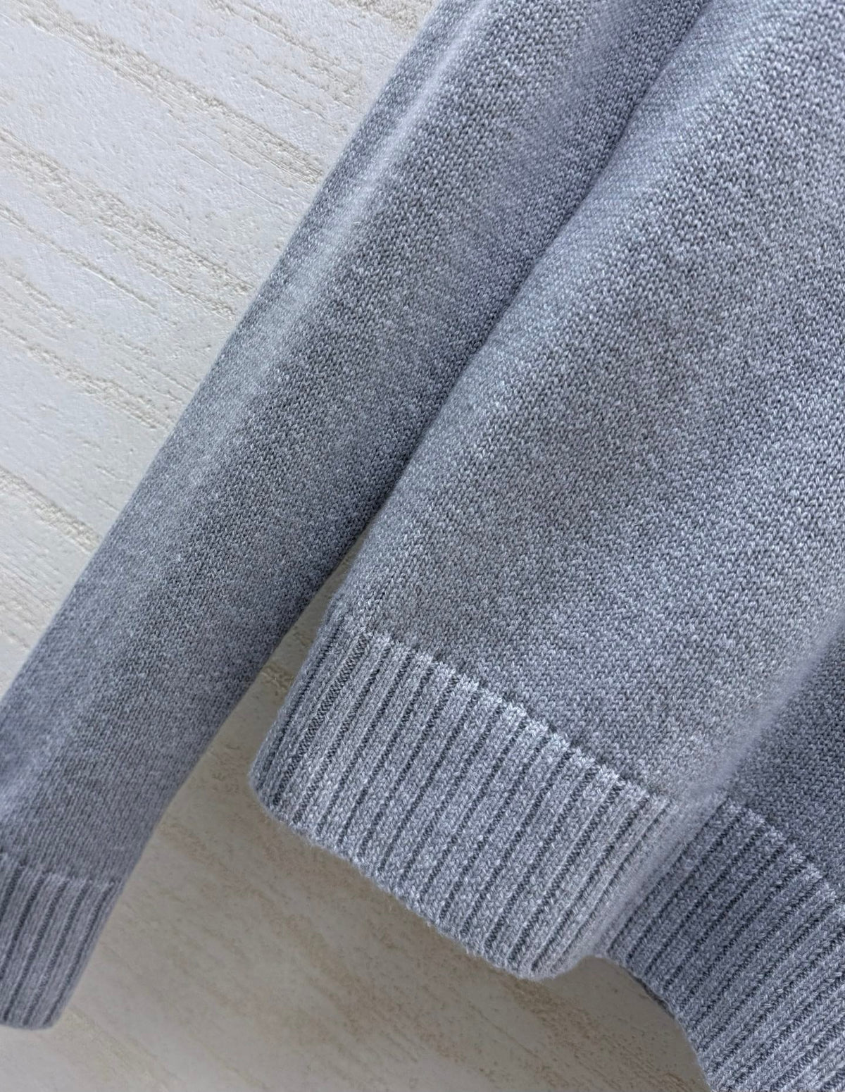 Dior 26s Knit Sweater Grey Wool Cashmere 433003