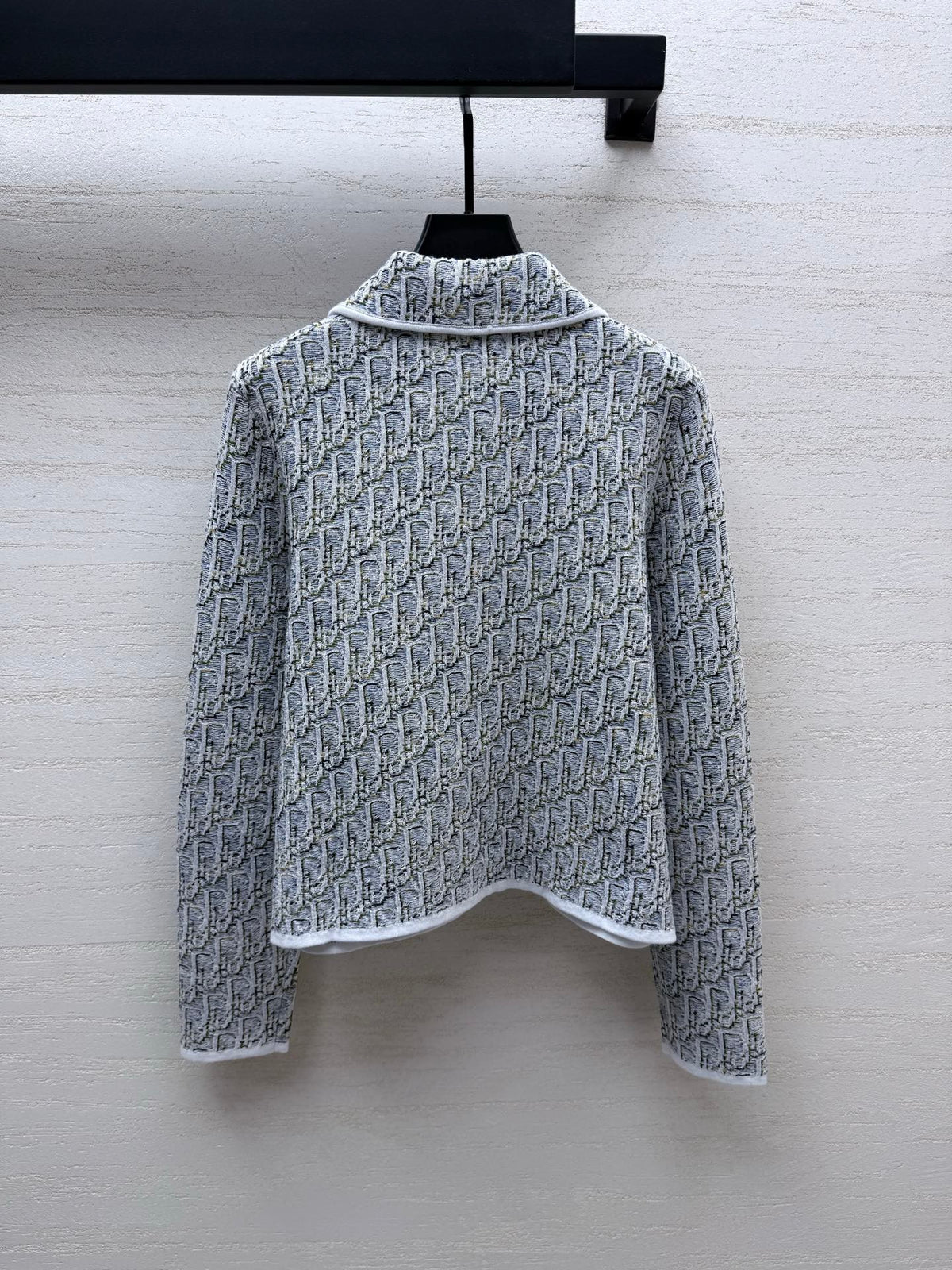 Dior 26s Knit Cardigan Grey Cotton Mix 432891