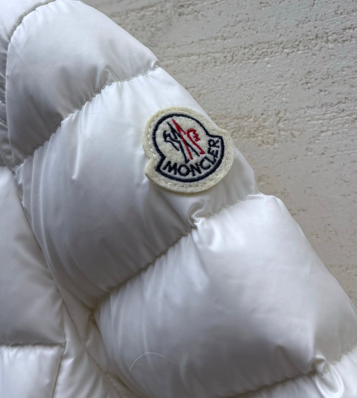 MC 26s Long Down Jacket Cream White Polyamide 432973