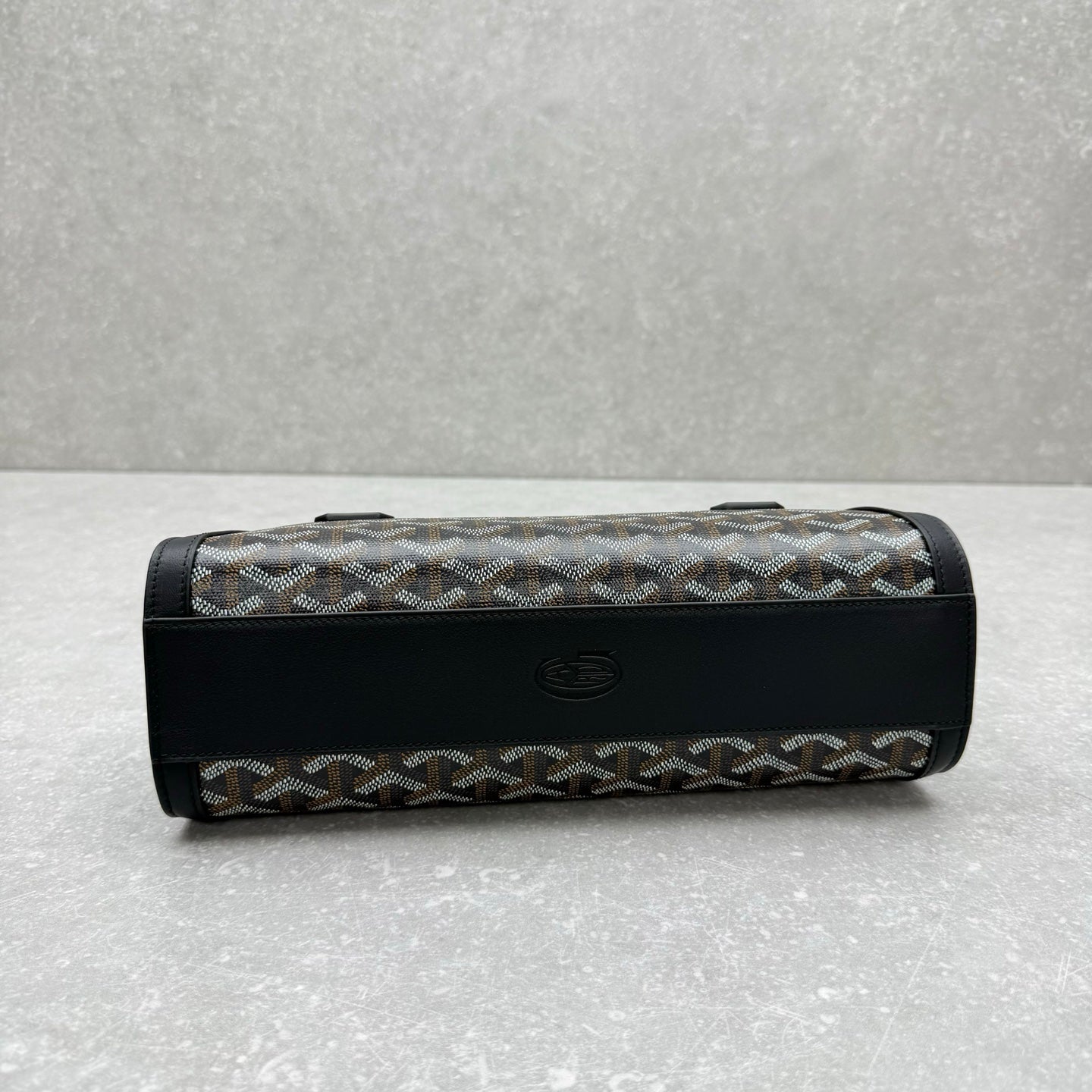 Goyard Bonbonnière Bag Black Canvas Calfskin