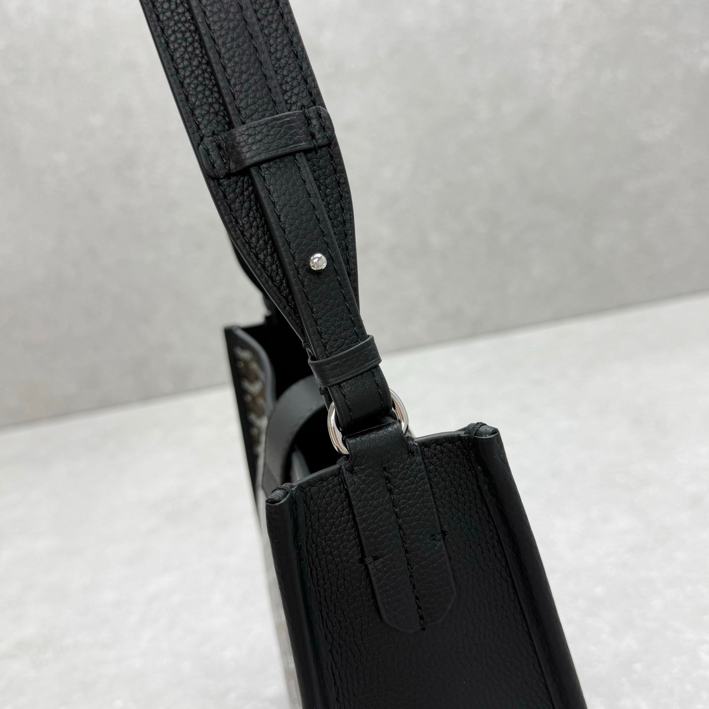 Goyard Musette Bag Black Canvas Leather