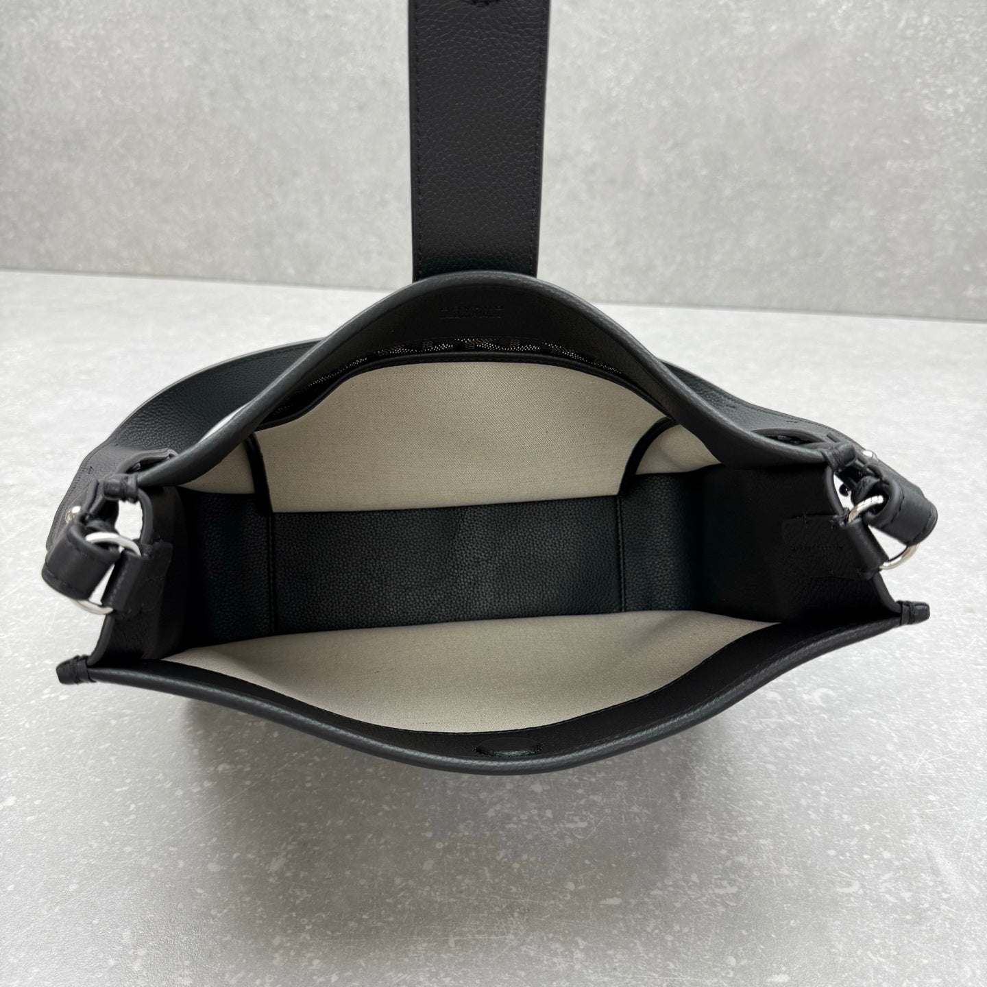 Goyard Musette Bag Black Canvas Leather