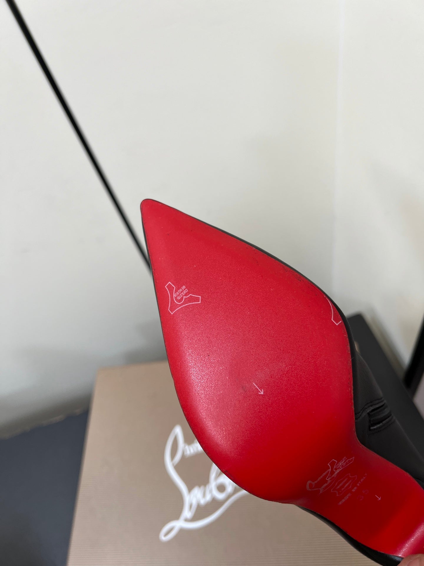 CL Booty Chain Ankle Boots 10.5 Sheepskin 618911