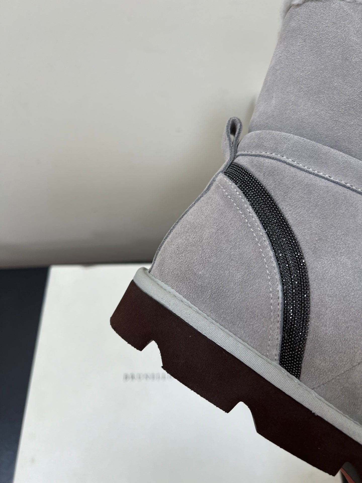 Brunello Cucinelli Snow Boots Grey Suede 619500