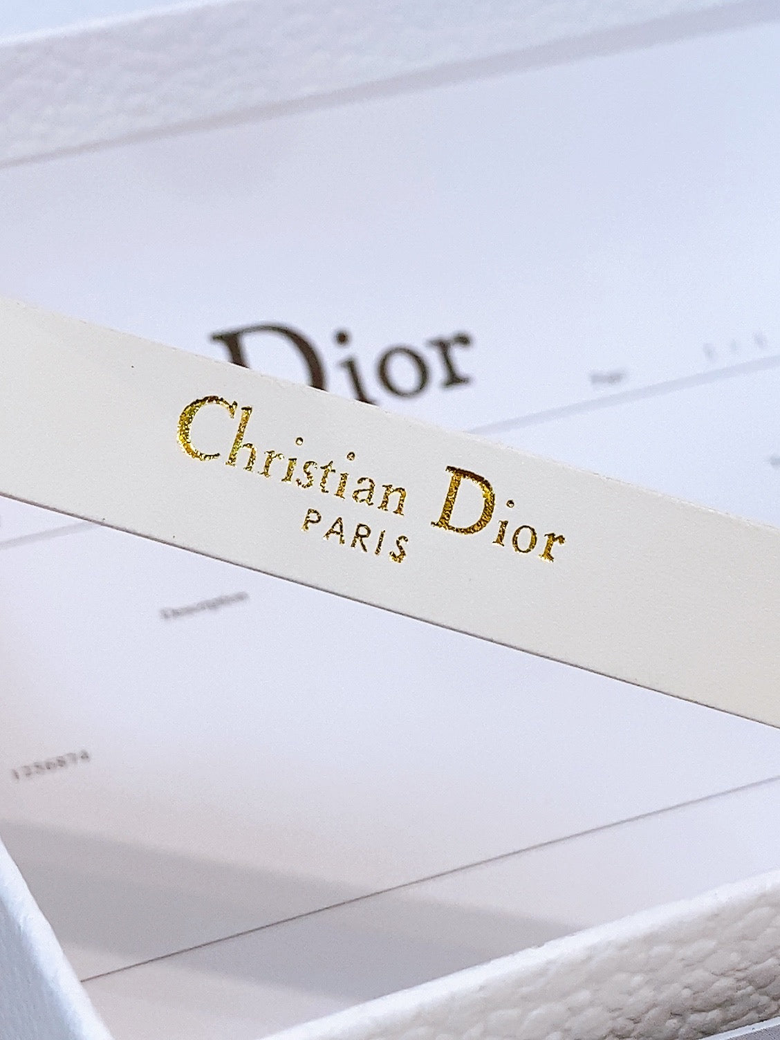 CD Diorissimo Bow Belt 1.5cm Leather 211672