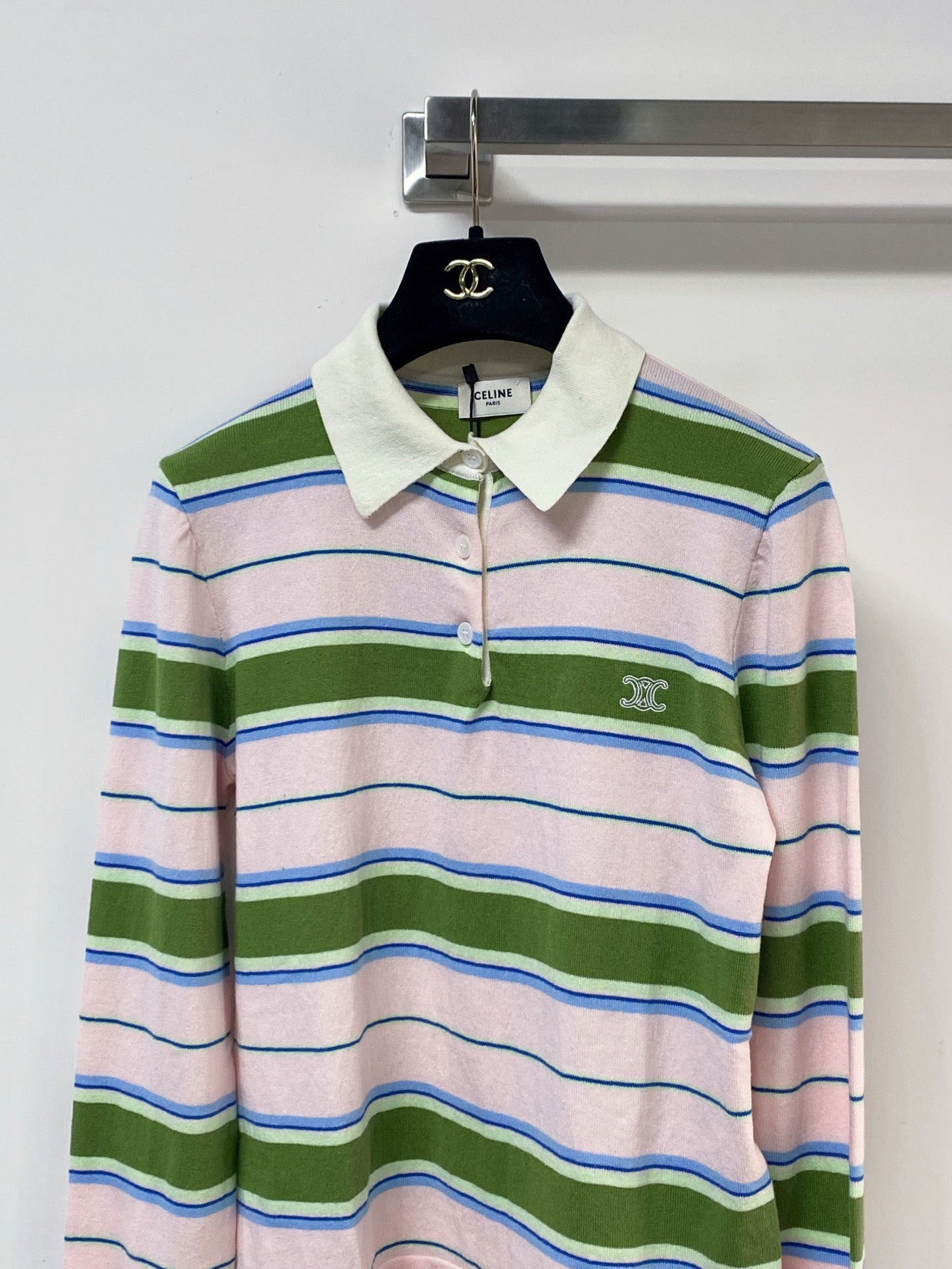 Celine 26s Long Sleeve Collared Shirt 184