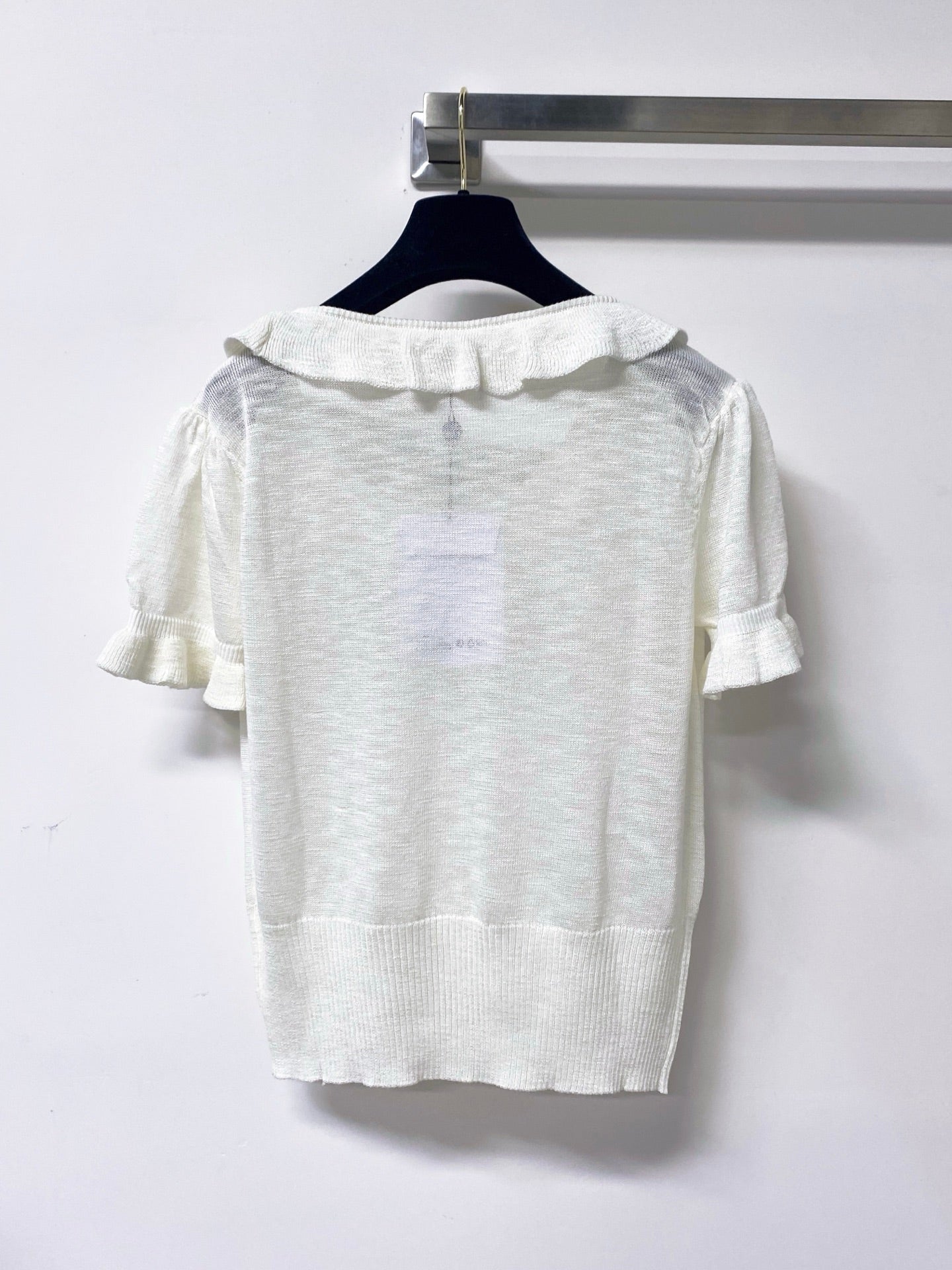 Chanel 26s Sleeveless Polo Knit Top Style 1140