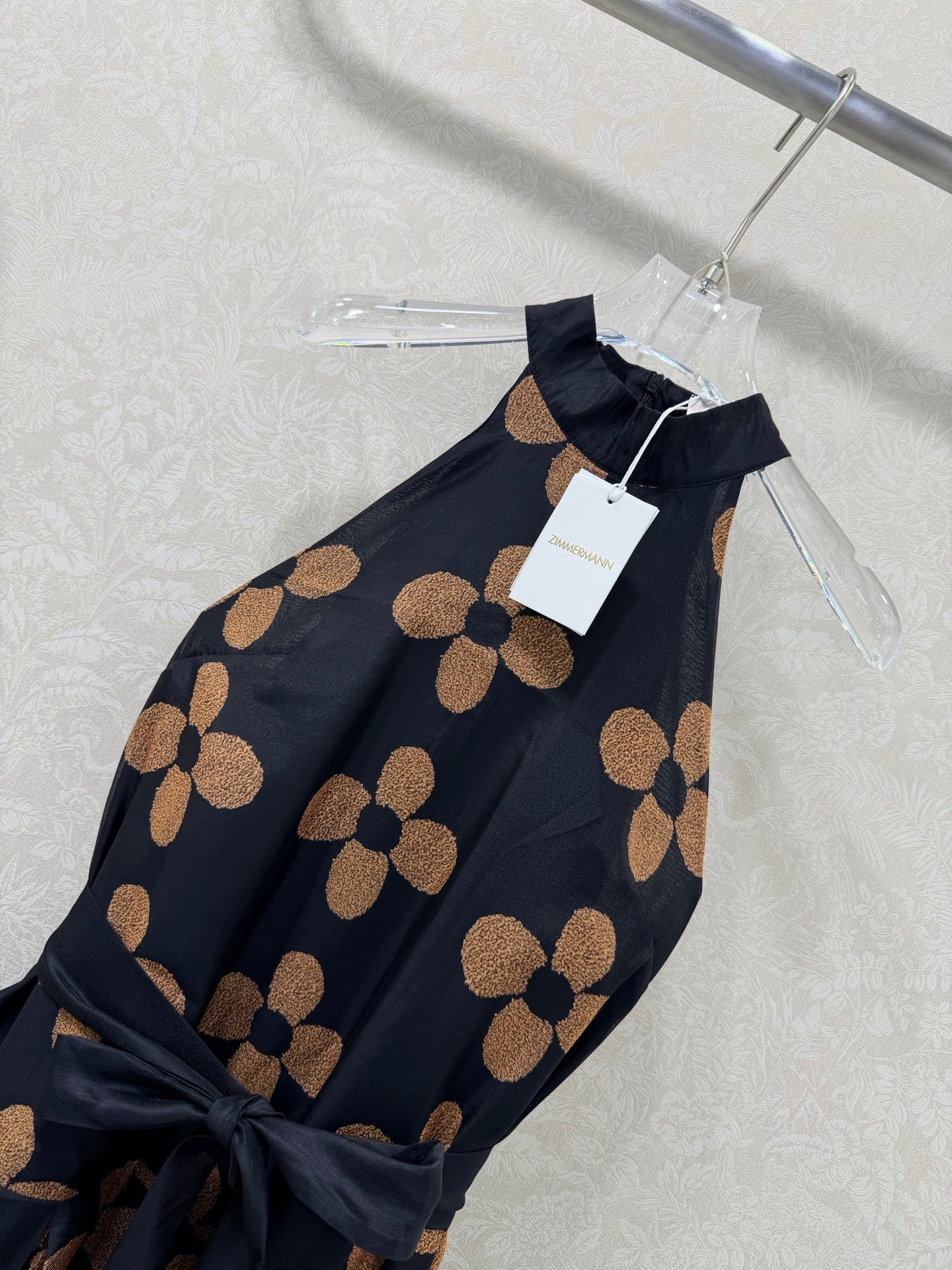 Zimmermann French Couture Floral Gown Black Cotton 347347