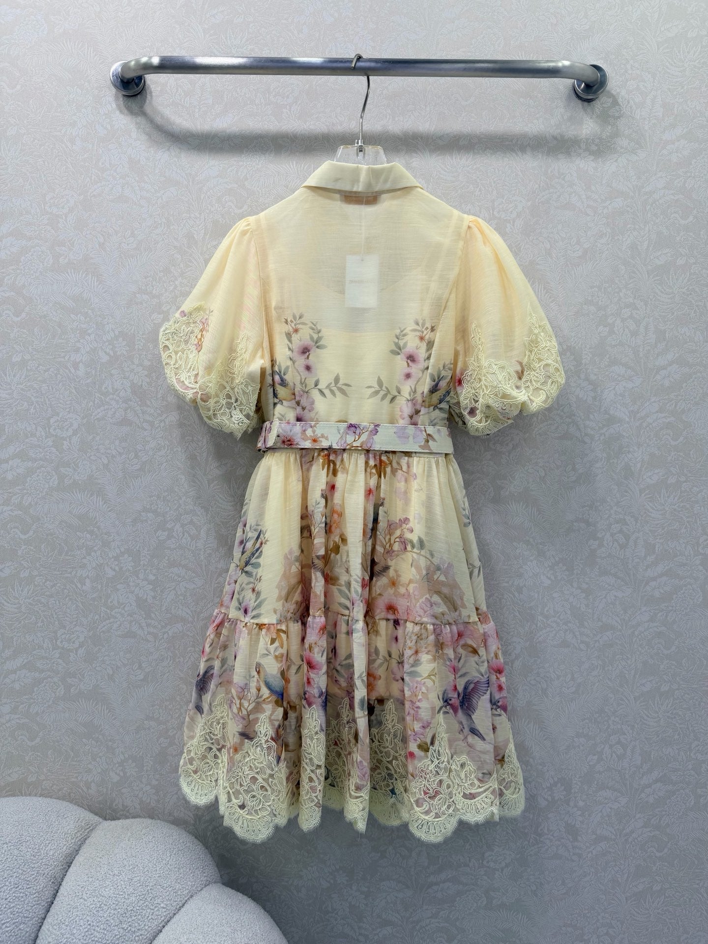 Zimmermann Luminosity Liftoff Flower Dress Morisot Cream Floral Cotton 347284