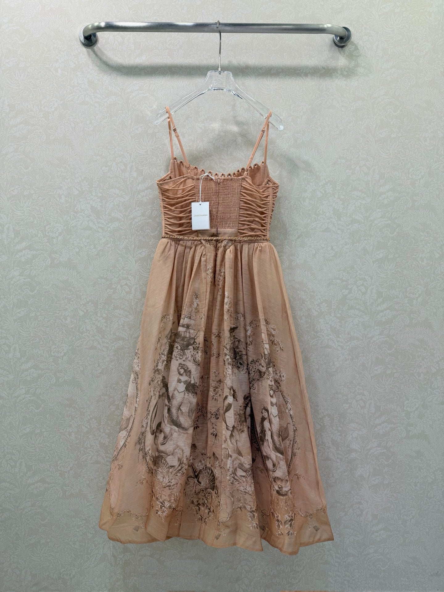 Zimmermann Polly Dress Blush Mermaid Cotton 347239