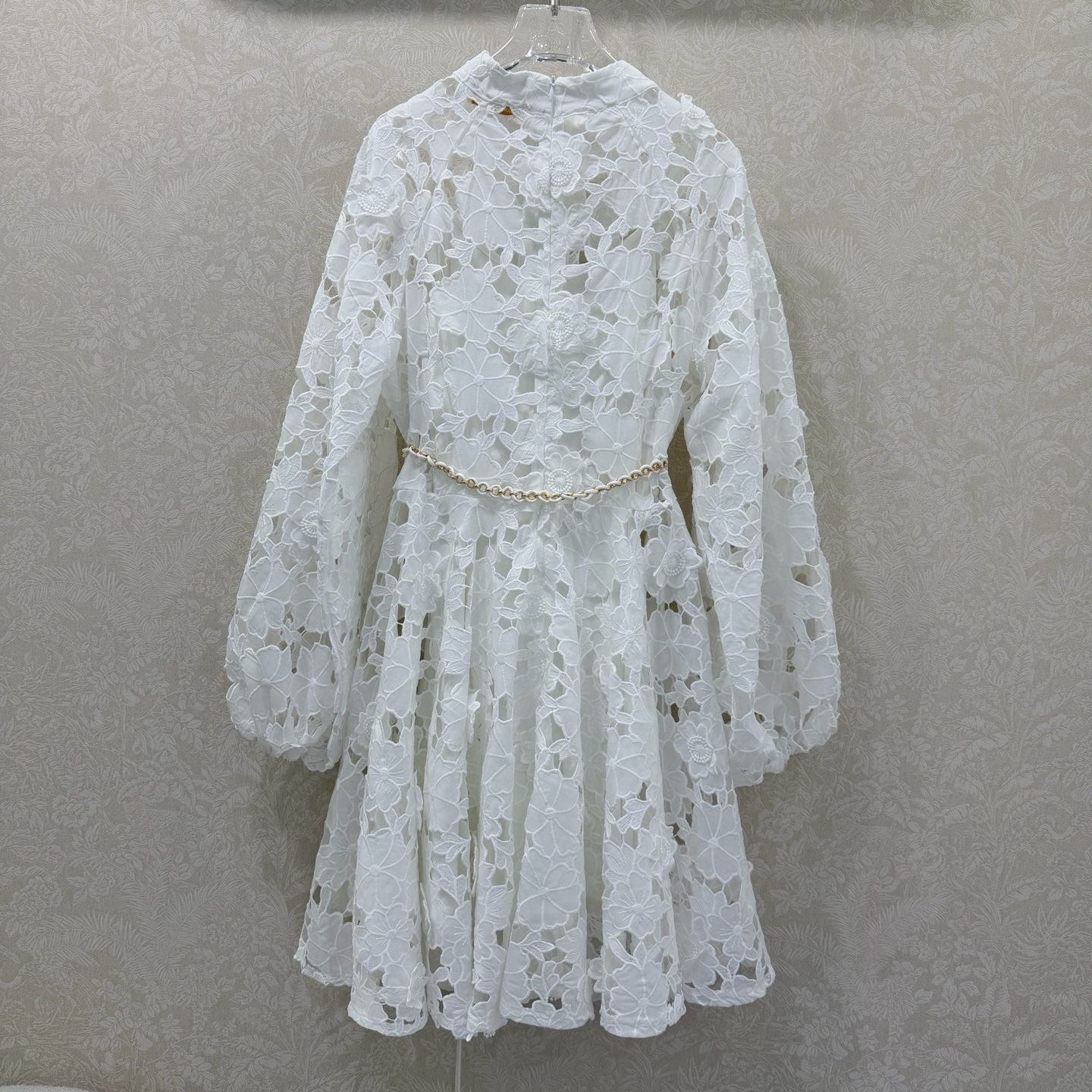 Zimmermann Patience Long Sleeve Dress White Cotton 347216