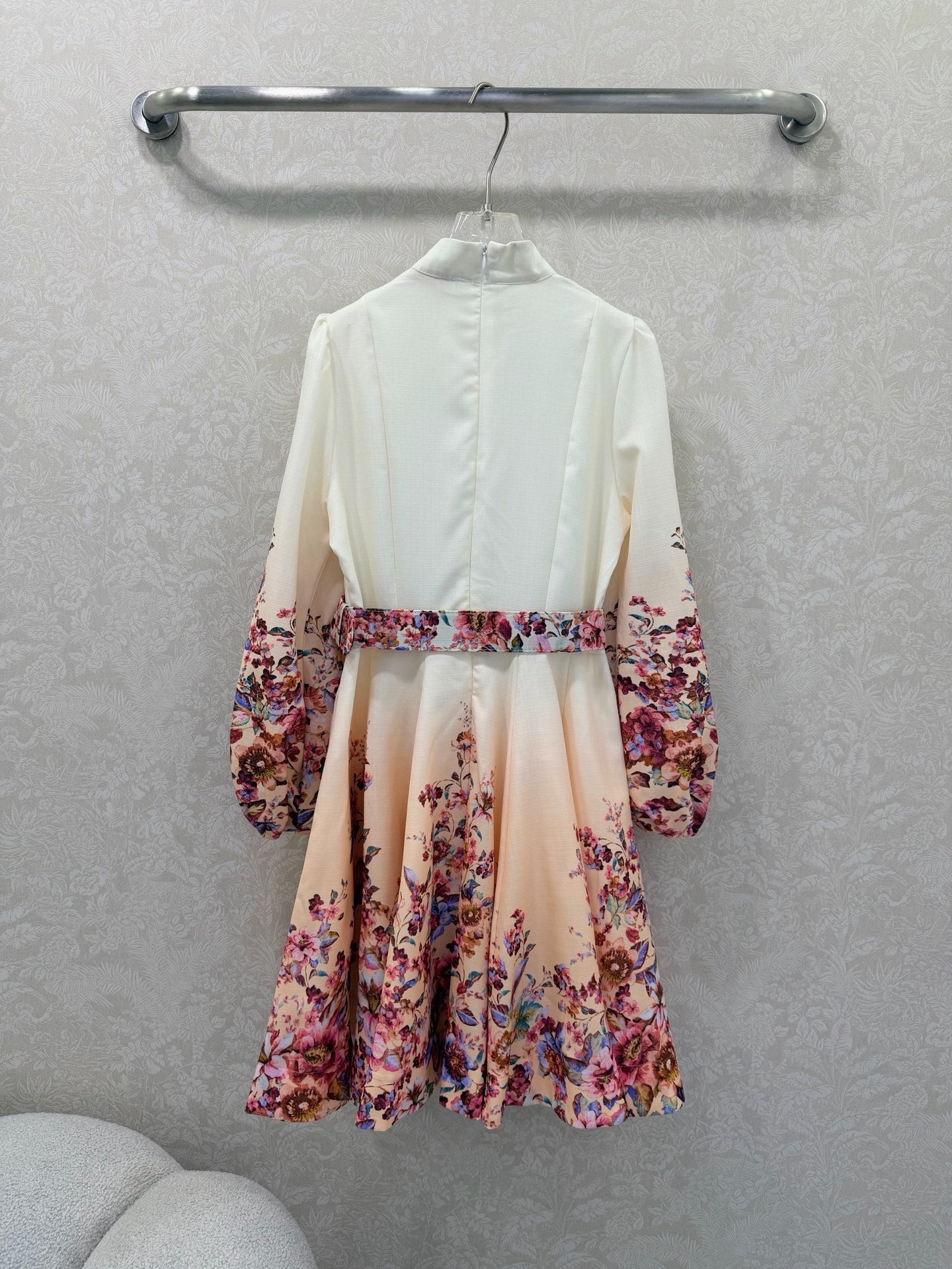 Zimmermann Awaken Long Dress Ivory Floral Cotton 347203