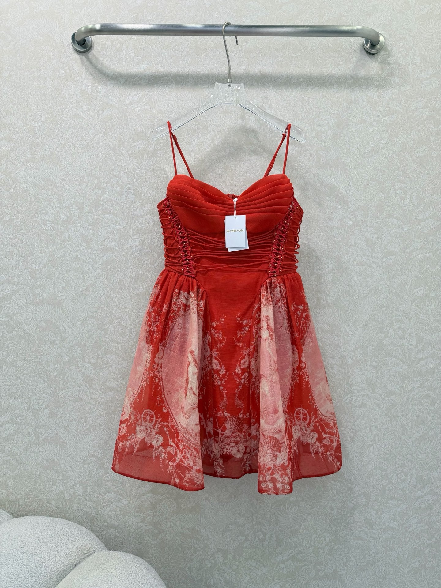Zimmerma Mermaid Floral Print Slip Dress 353084