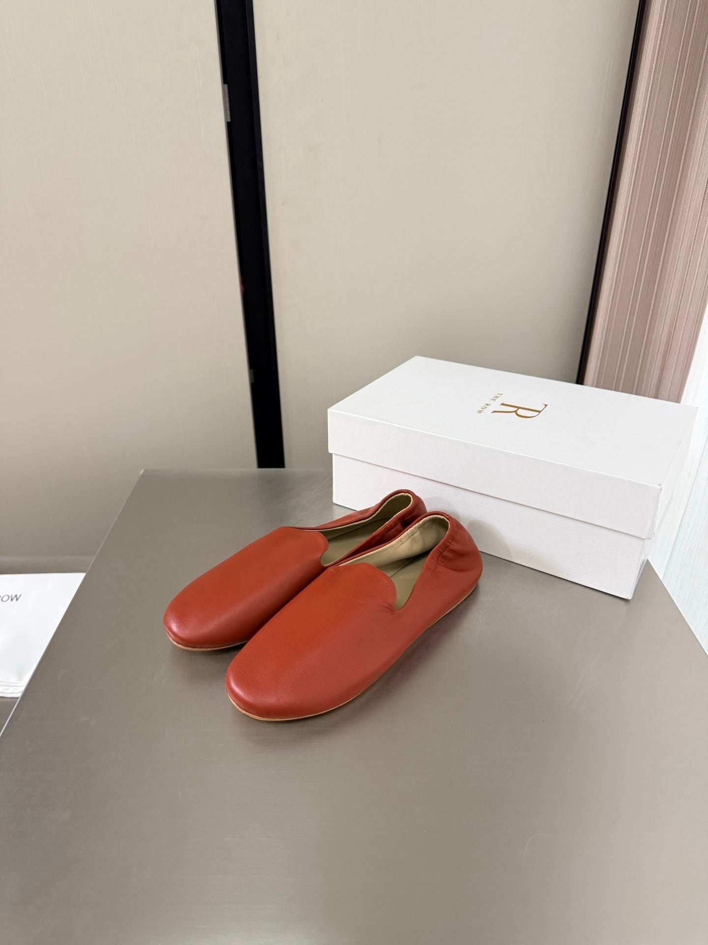 The Row Casa Ballet Flat Red Sheepskin 872475