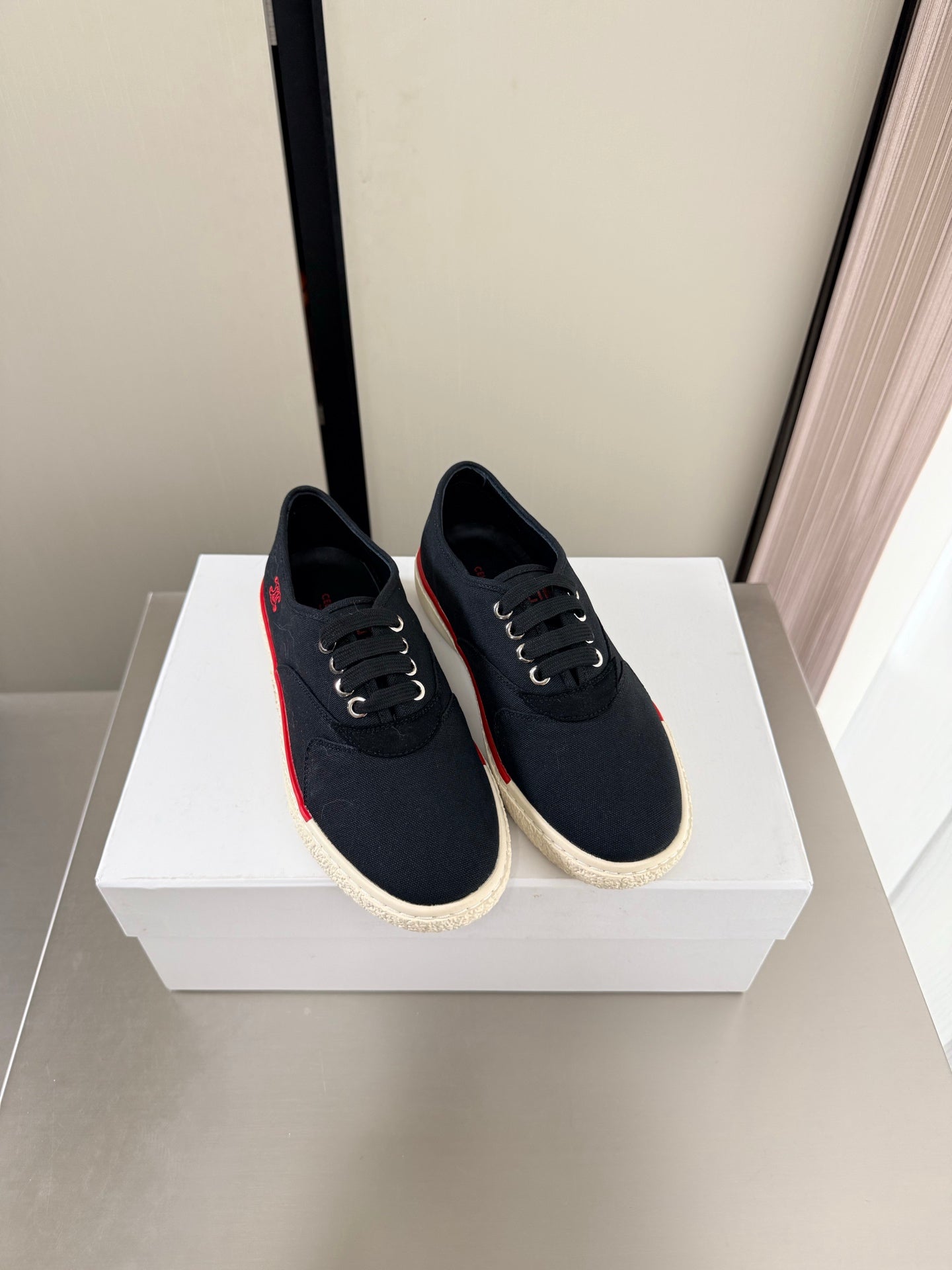 Celin 26s Alan Sneaker Black Canvas And Suede Calfskin 929843