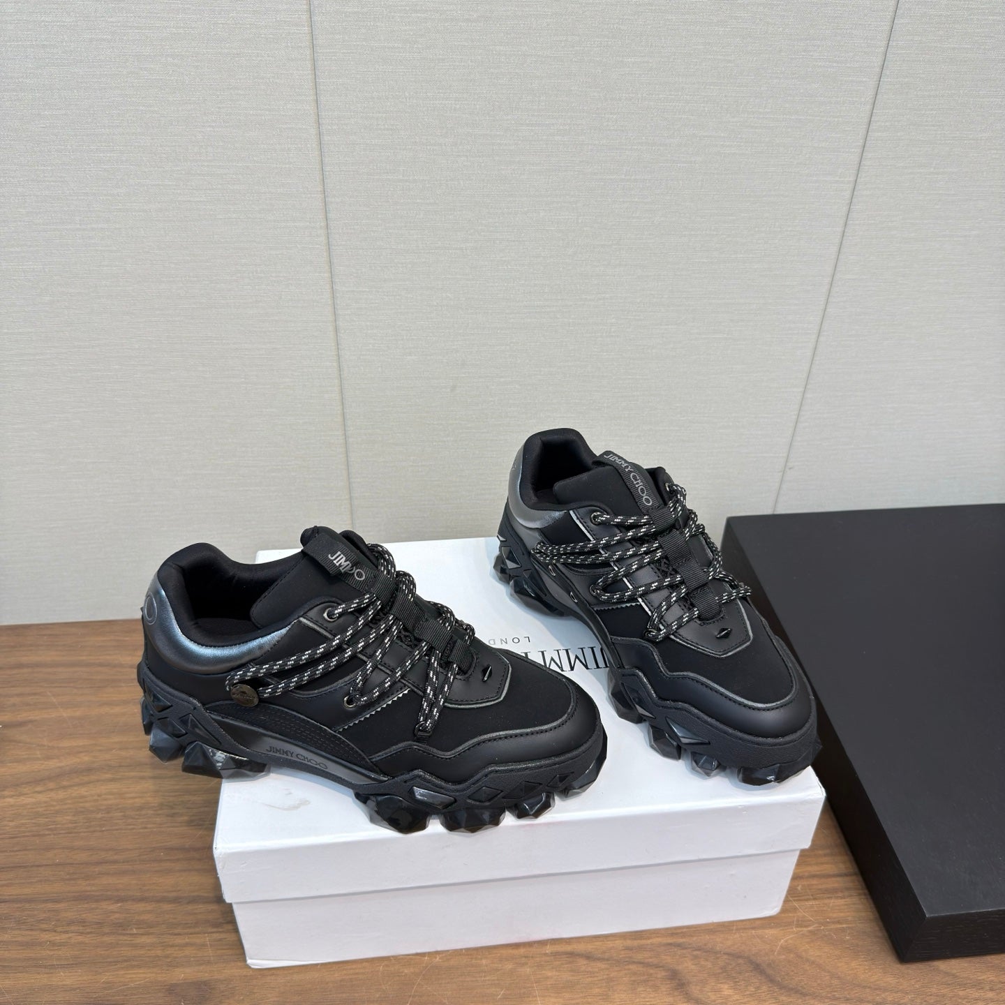 Jimmy Diamond X II/F Sneaker Black Fabric Leather 517668