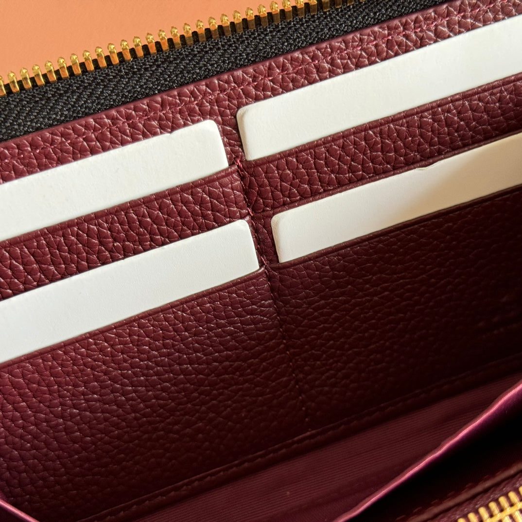 GG Marmont Zip Around Wallet Black Leather