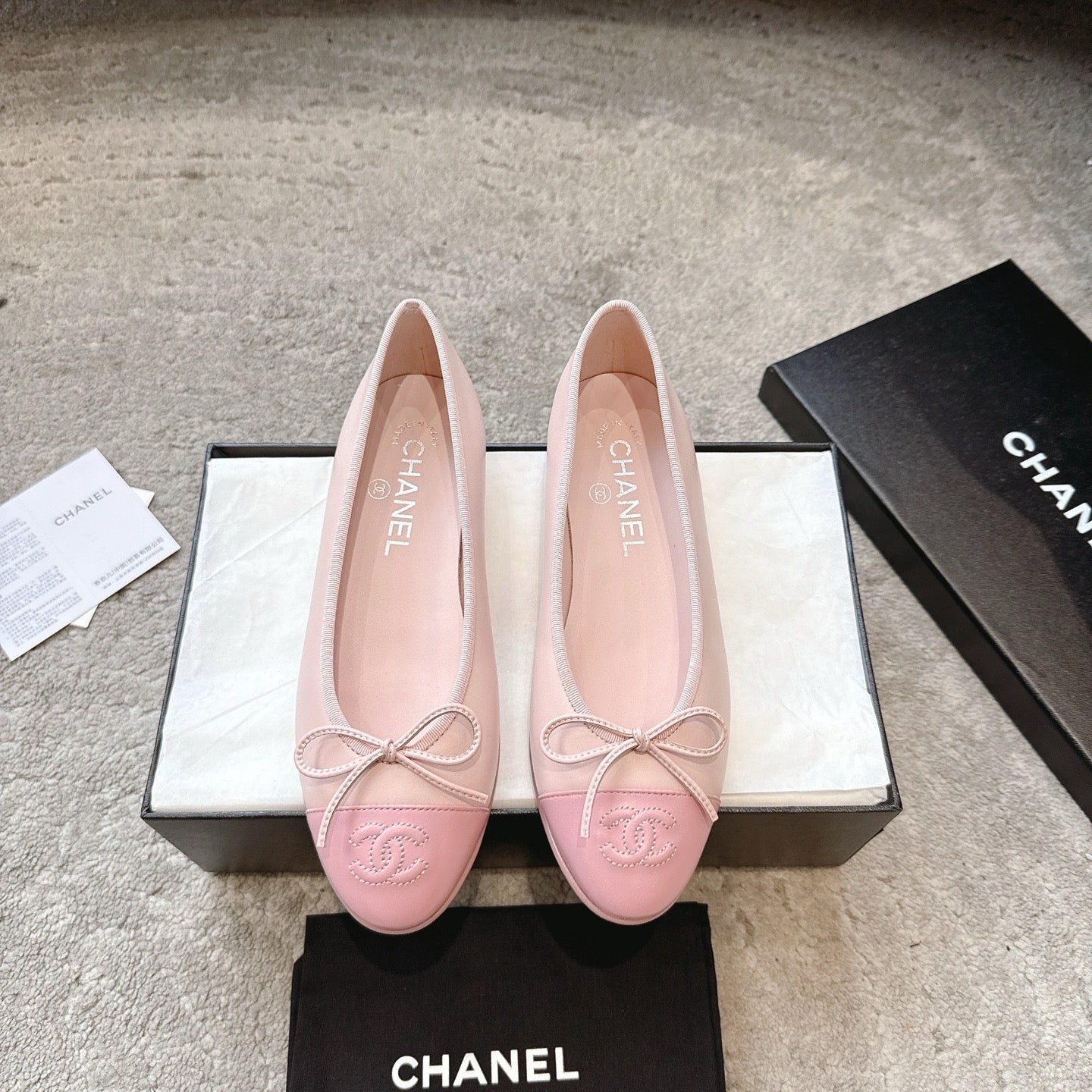 CC ²⁰²⁰𝐬𝐬 Ballet Flat Muted Pink Sheepskin 527680