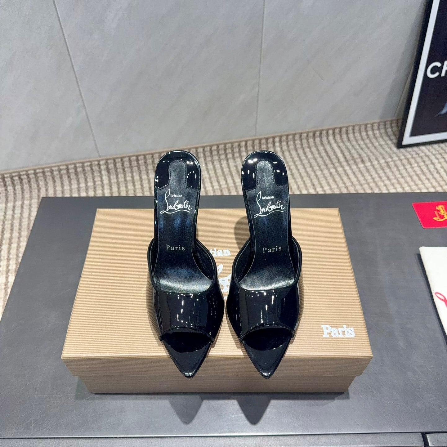 CL Miss Z 100 Mule Black Patent Leather 539719