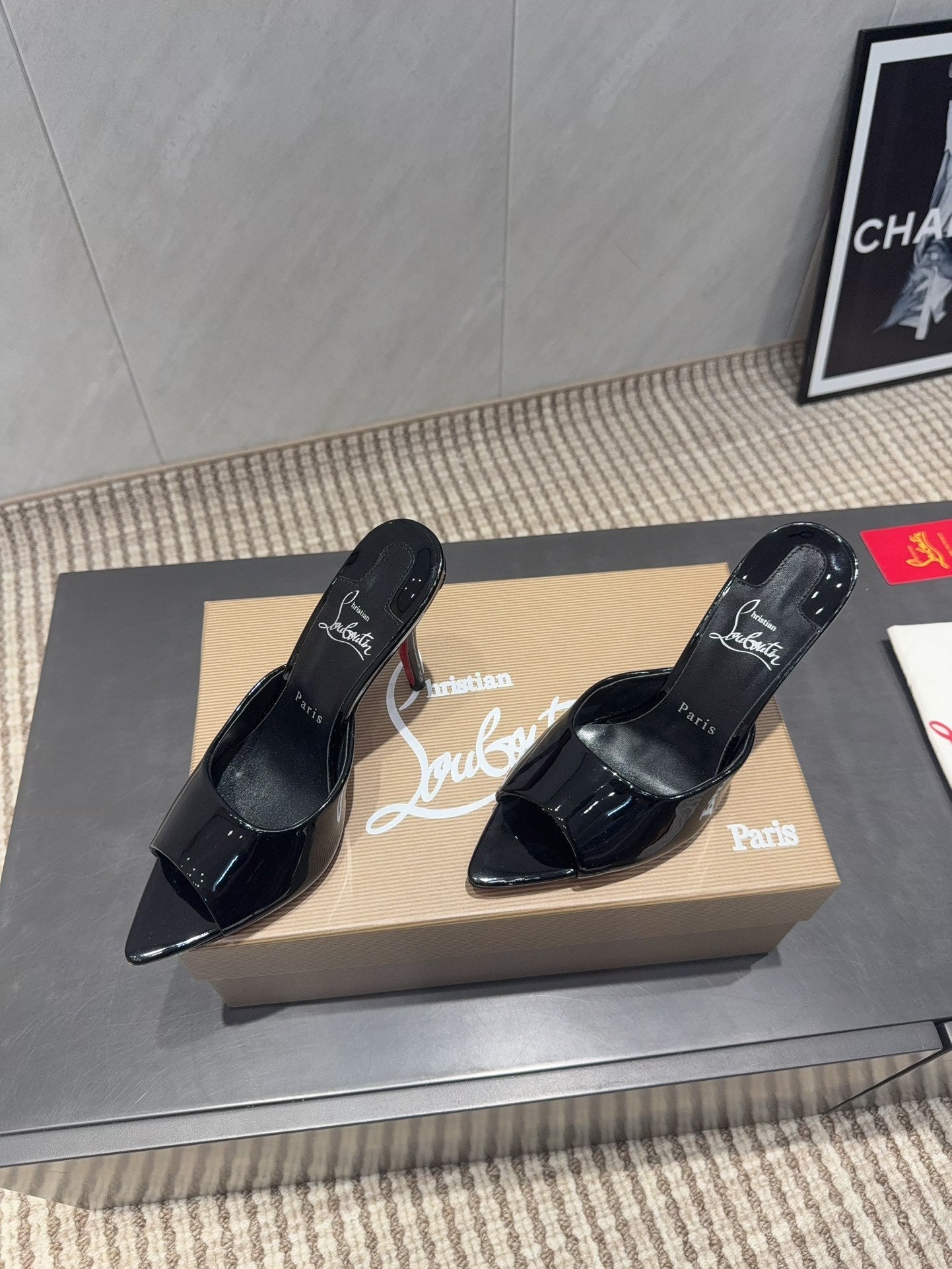 CL Miss Z 100 Mule Black Patent Leather 539719