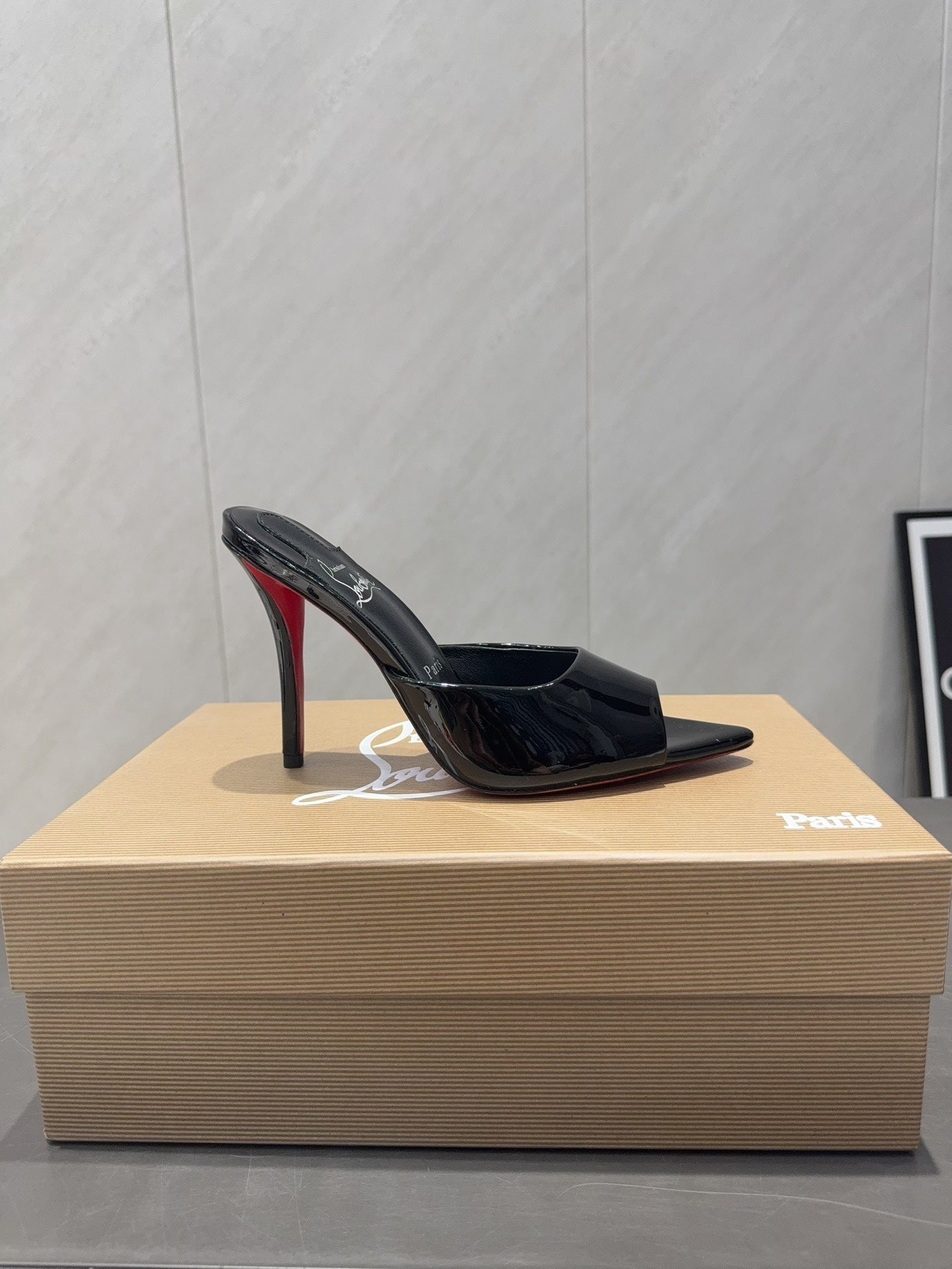 CL Miss Z 100 Mule Black Patent Leather 539719