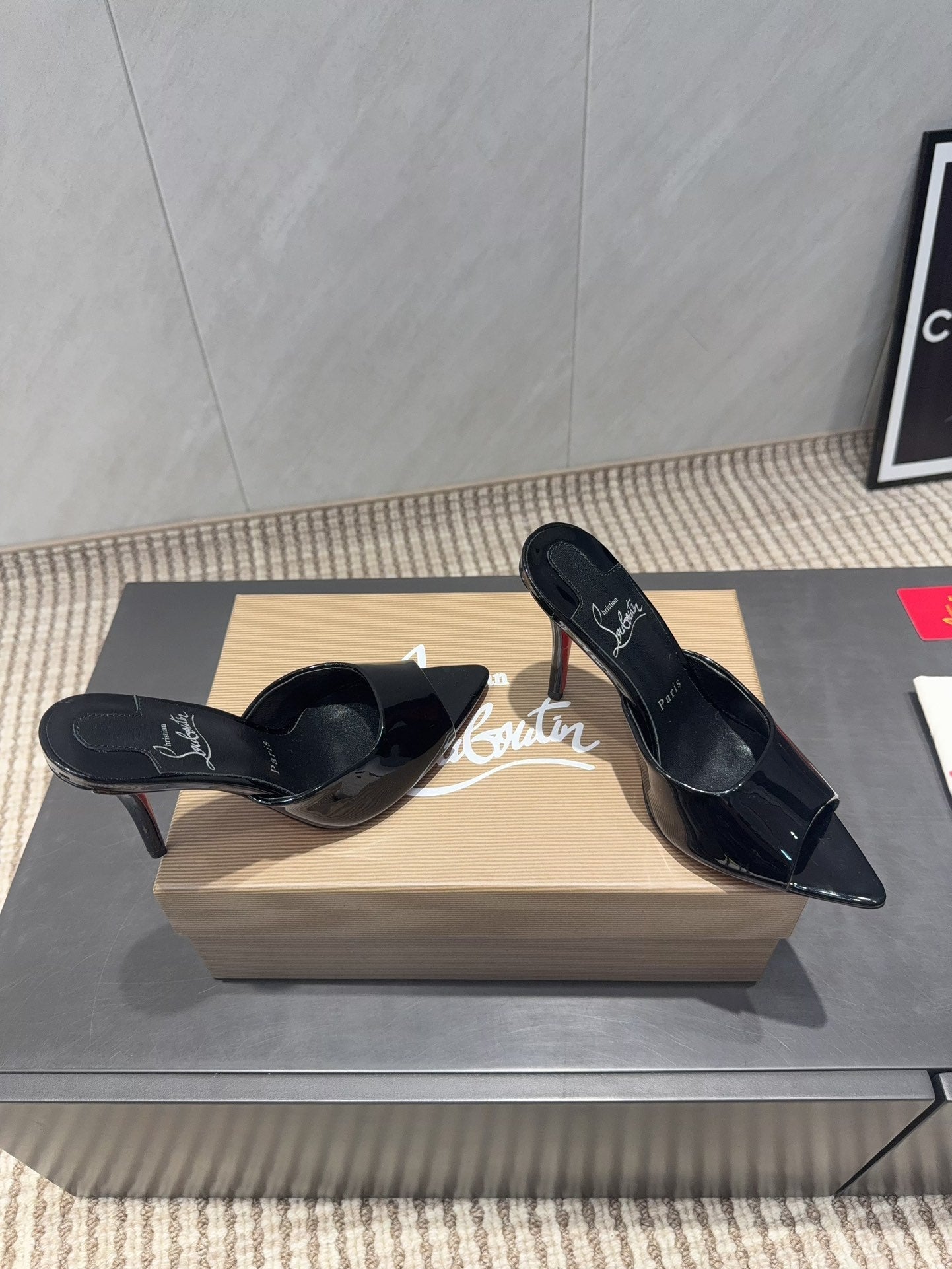 CL Miss Z 100 Mule Black Patent Leather 539719