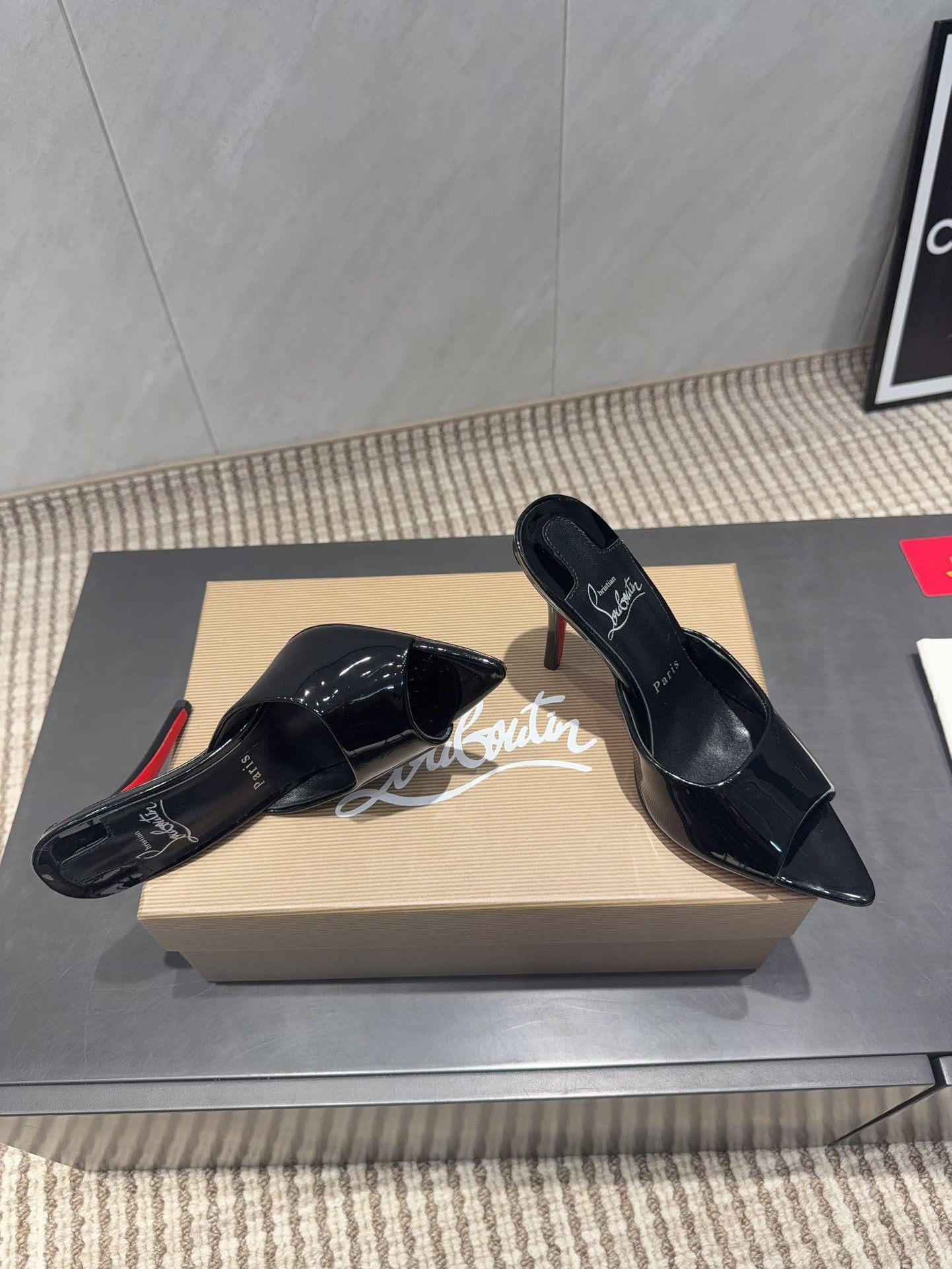 CL Miss Z 100 Mule Black Patent Leather 539719