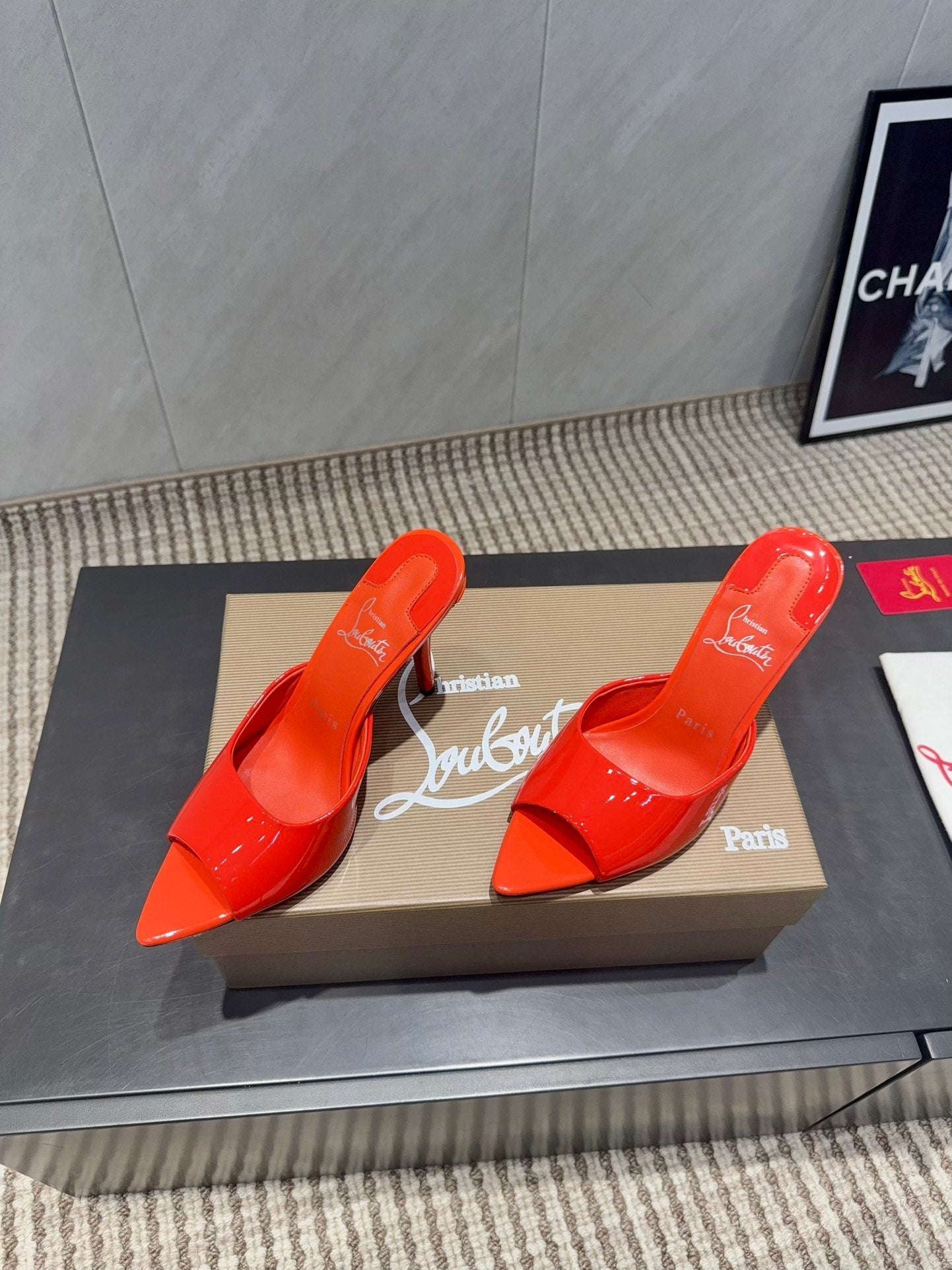CL Miss Z 100 Mule Bright Red Patent Leather 539723