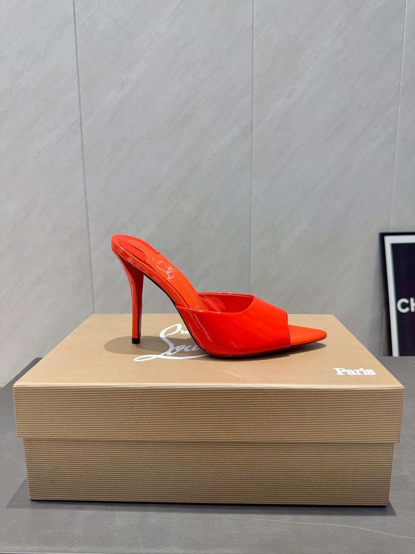 CL Miss Z 100 Mule Bright Red Patent Leather 539723
