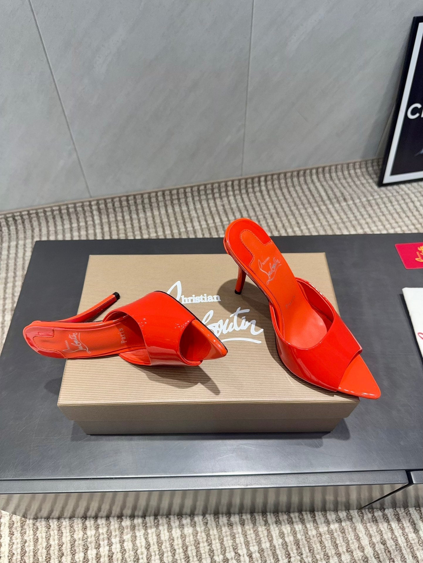 CL Miss Z 100 Mule Bright Red Patent Leather 539723