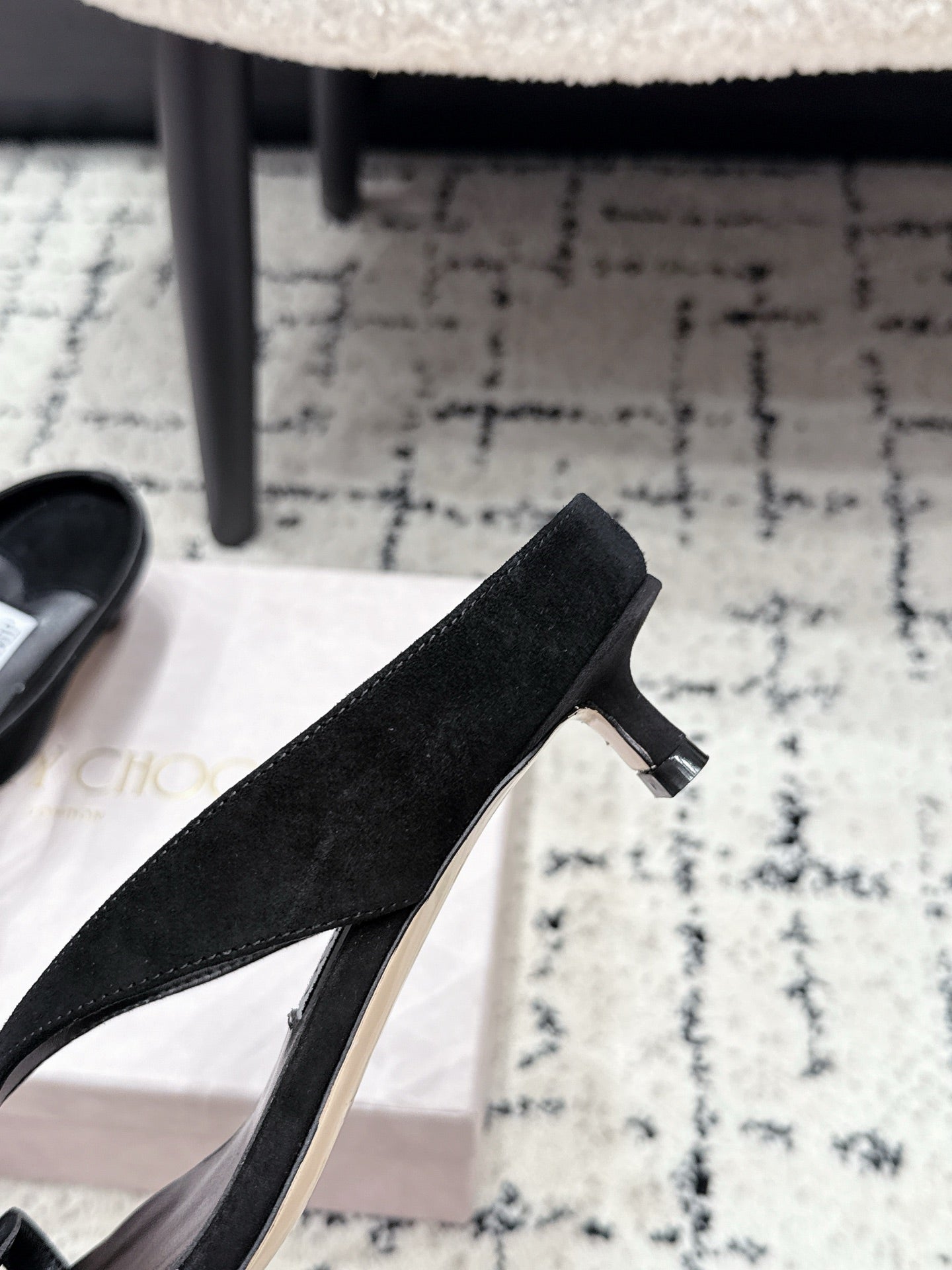 JC Emeri 35mm Sandals Black Suede 880816