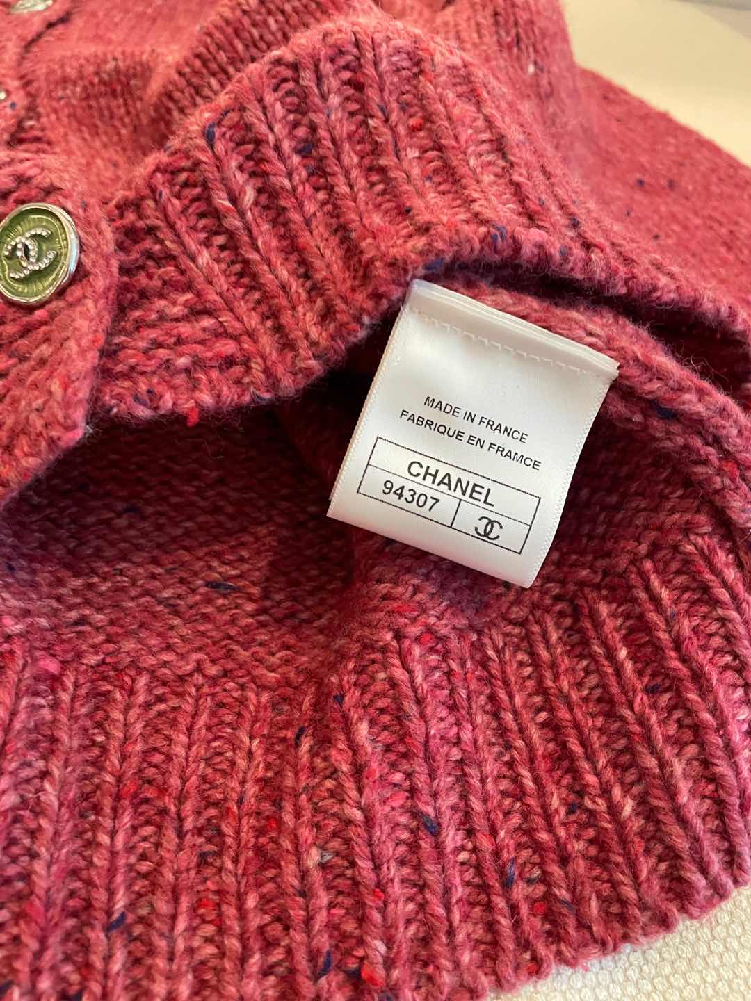 CC Cardigan Burgundy Cashmere