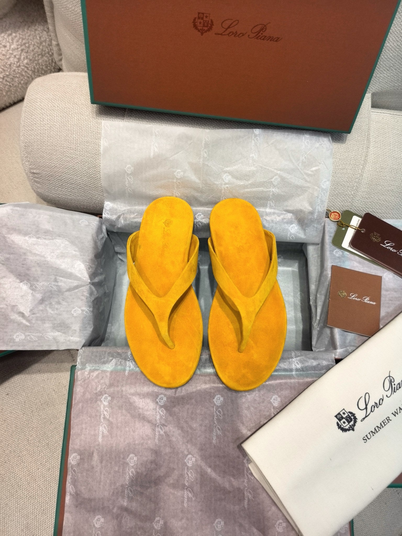 LP Ida Thong Sandal Yellow Suede 798917