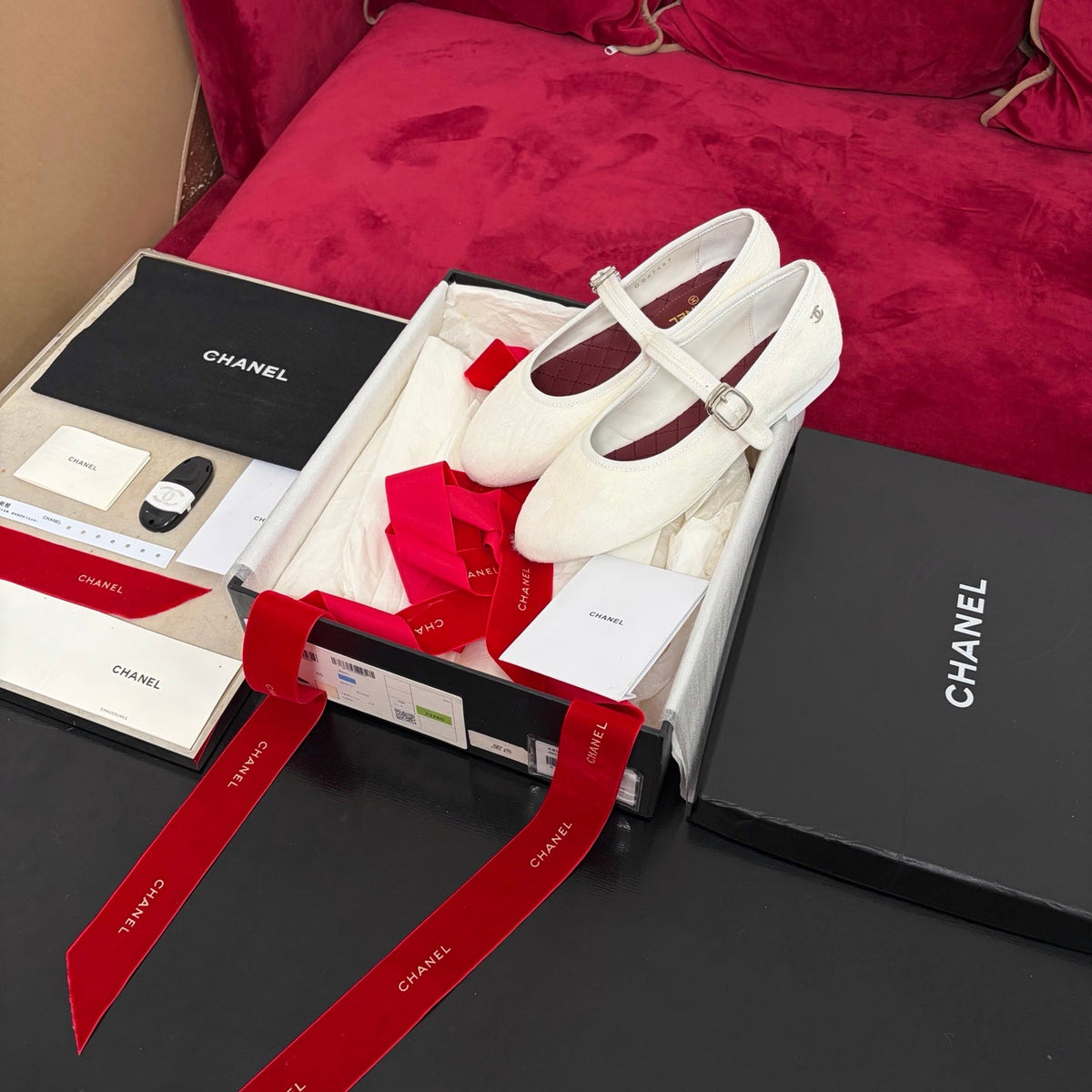 Chanel 26S Shoes Mary Jane White Pony Hair G47467