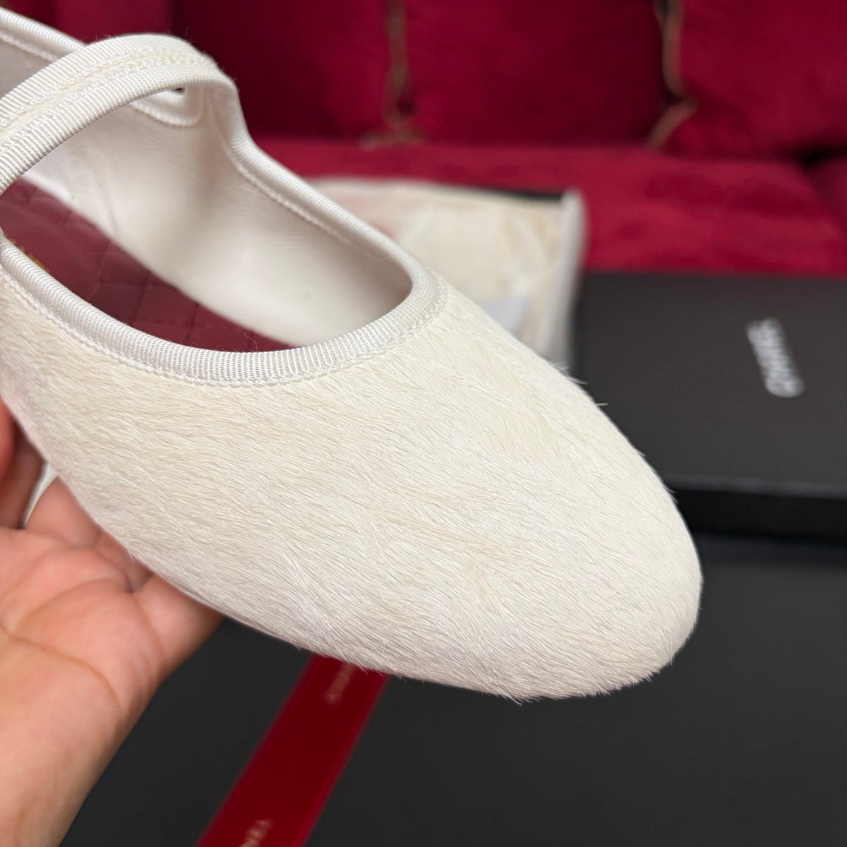 Chanel 26S Shoes Mary Jane White Pony Hair G47467