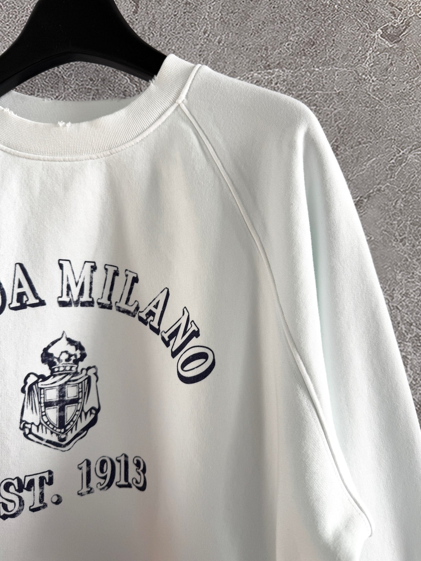 Prada “PRADA MILANO EST. 1913” Sweatshirt White Cotton
