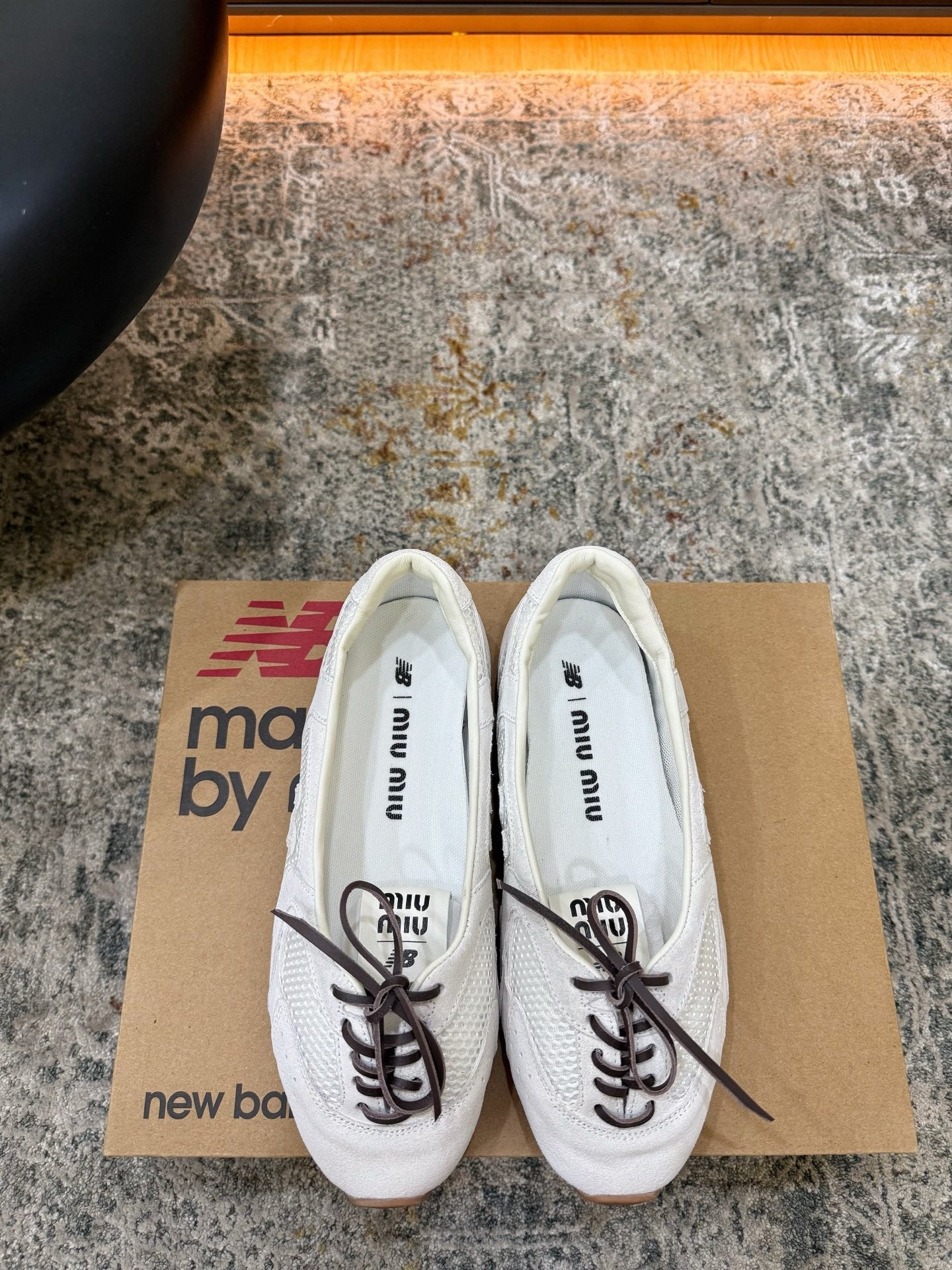 Miu Miu x New Balance 530 SL 26K Sneakers White Suede 996354