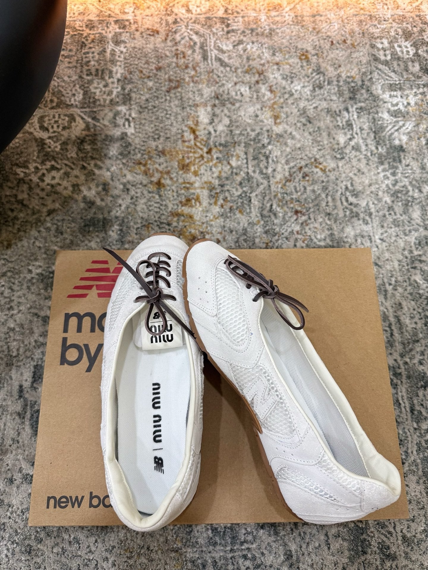 Miu Miu x New Balance 530 SL 26K Sneakers White Suede 996354