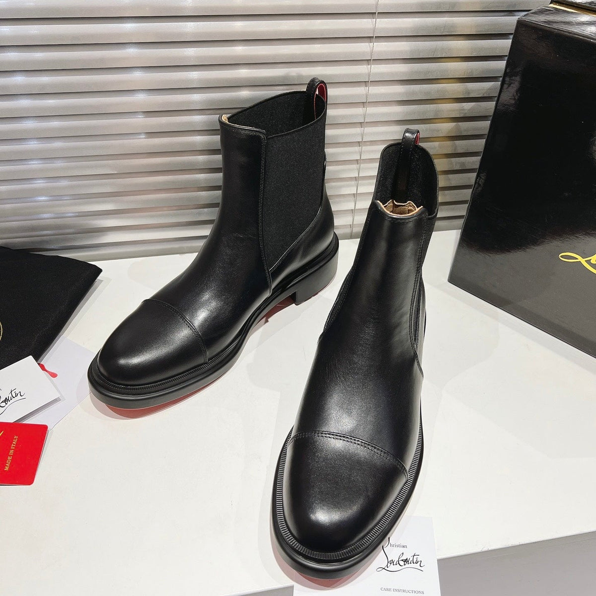 CL 2026 Chelsea Boots Black Black Logo Leather 193555