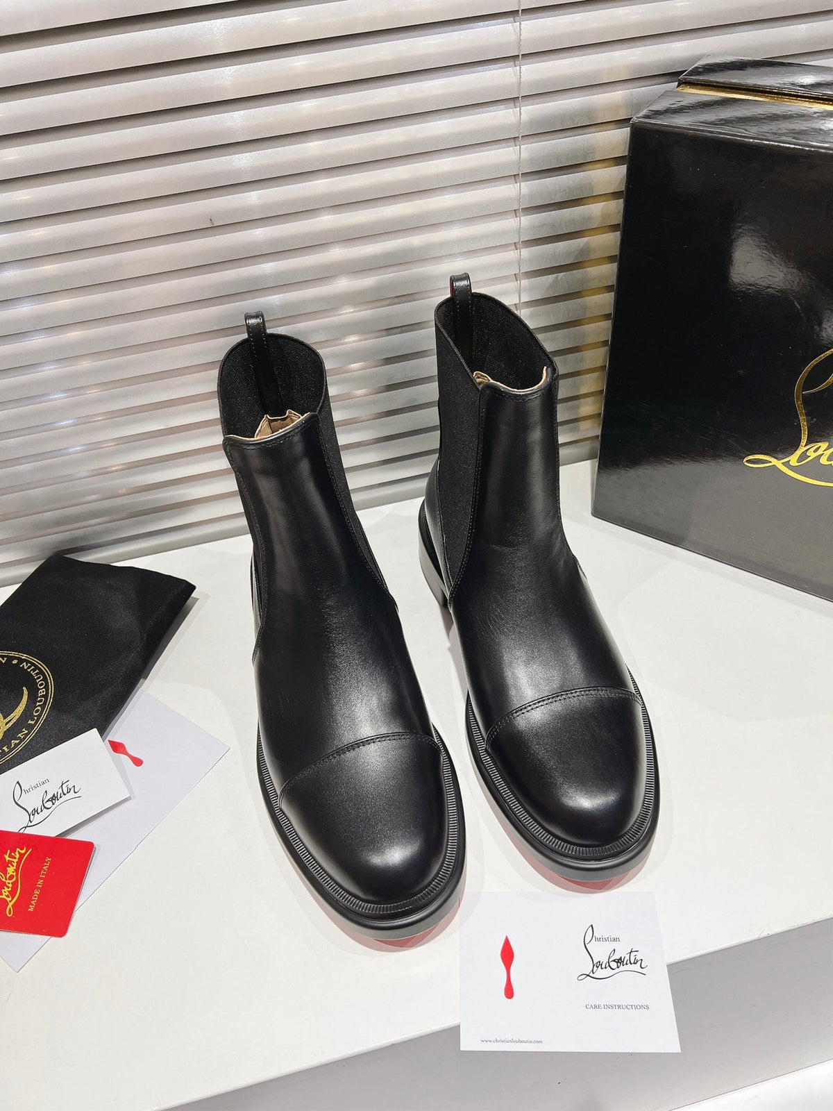 CL 2026 Chelsea Boots Black Black Logo Leather 193555